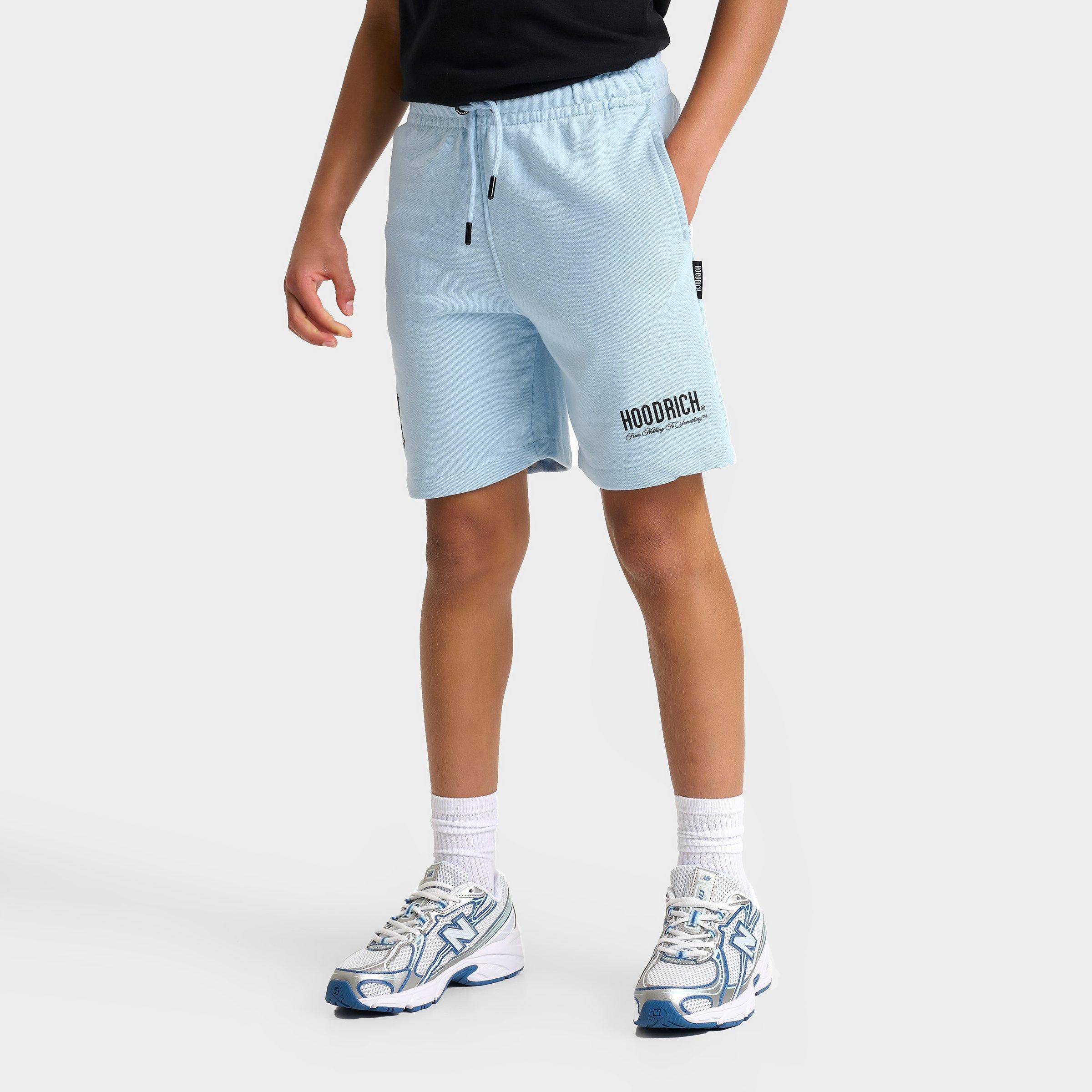 Hoodrich Kids' Eterno Fleece Shorts in Blue/Clear Sky Size XL