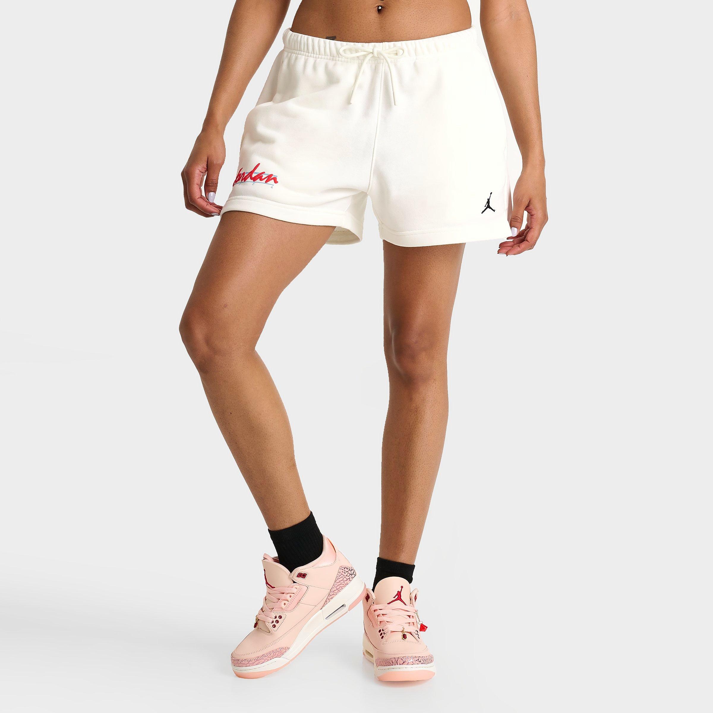 Jordan Women's MVP Brooklyn Fleece Shorts in Sail/Black Size: XS