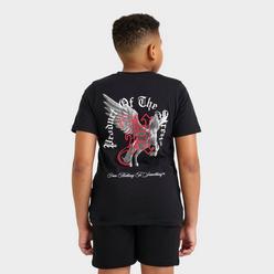 【SATIIIZ】Heden Printed Short-Sleeved T-Shirt Kids' Streetz Iz Watchin Bad Bunny T-Shirt | Finish Line