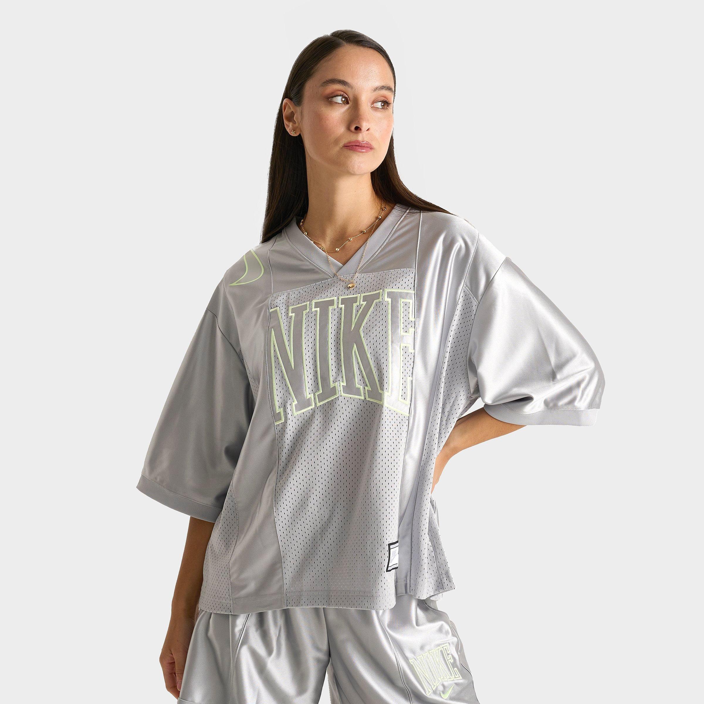 Nike Women's Sportswear Street Oversized Graphic Jersey Shirt Size Small 100% Polyester/Knit/Jersey Shirt 