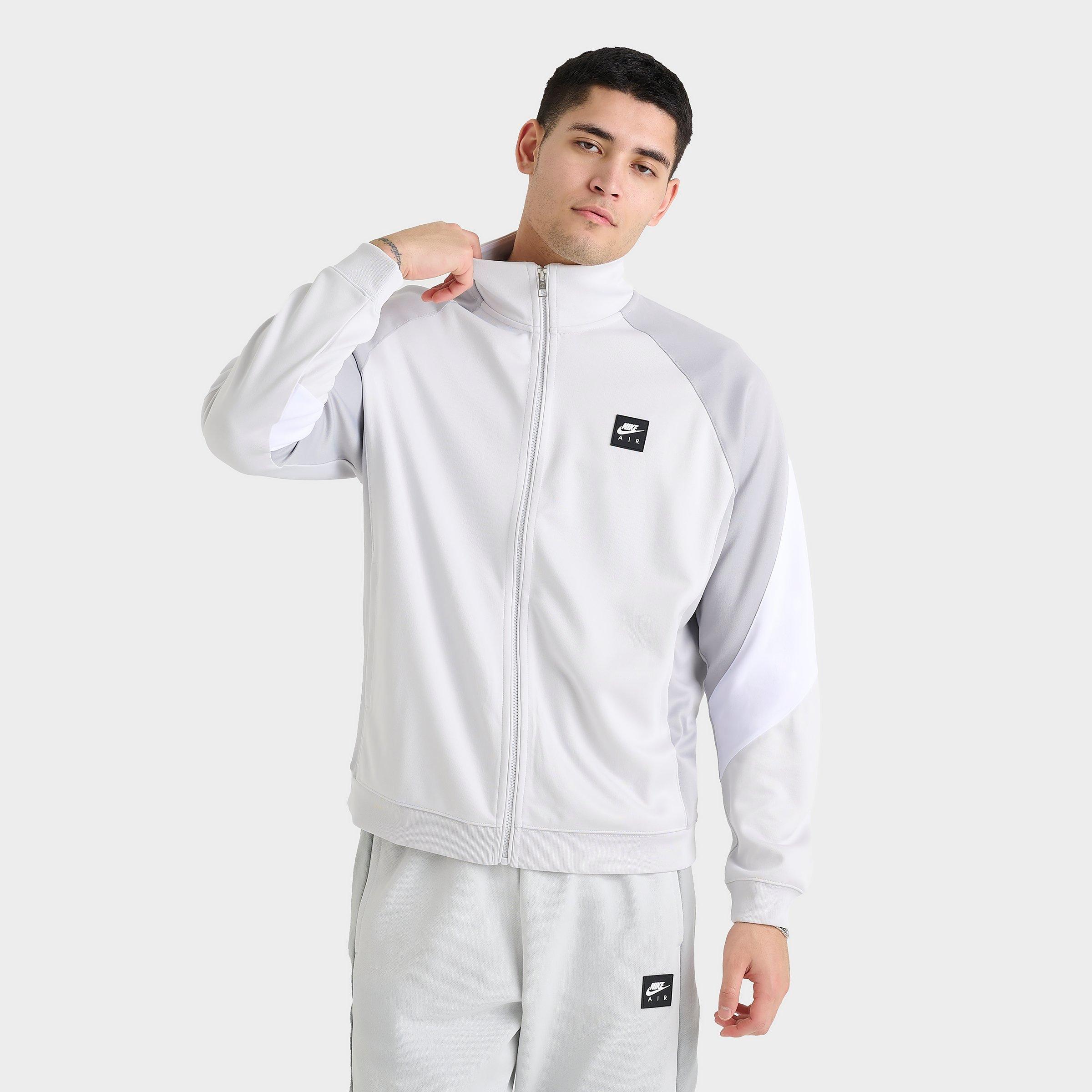 Nike Men's Air Poly-knit Full-zip Jacket In Photon Dust/light Smoke Grey/white/black