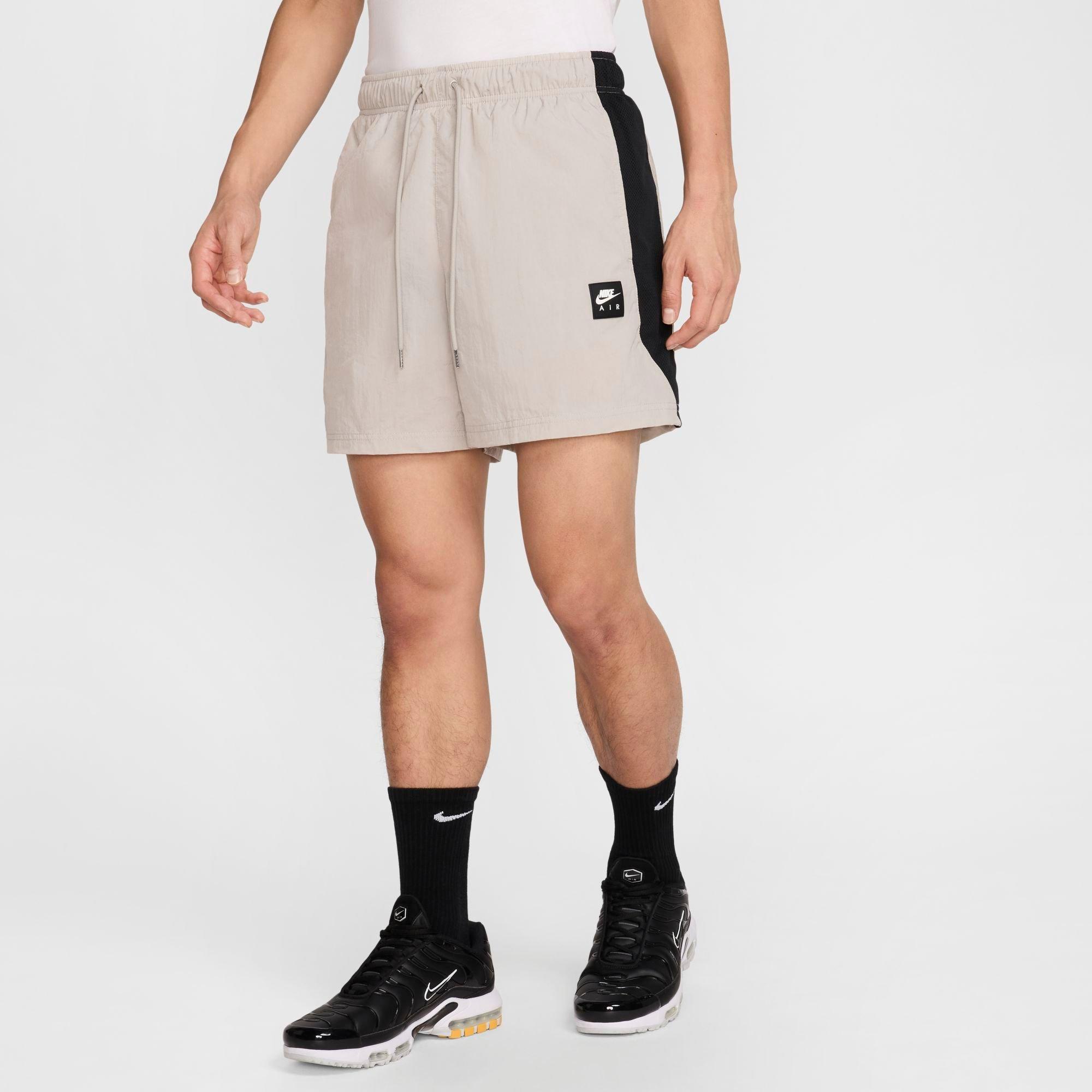 Nike Men's Air Woven Nylon Shorts in College Grey/Black Size: XS