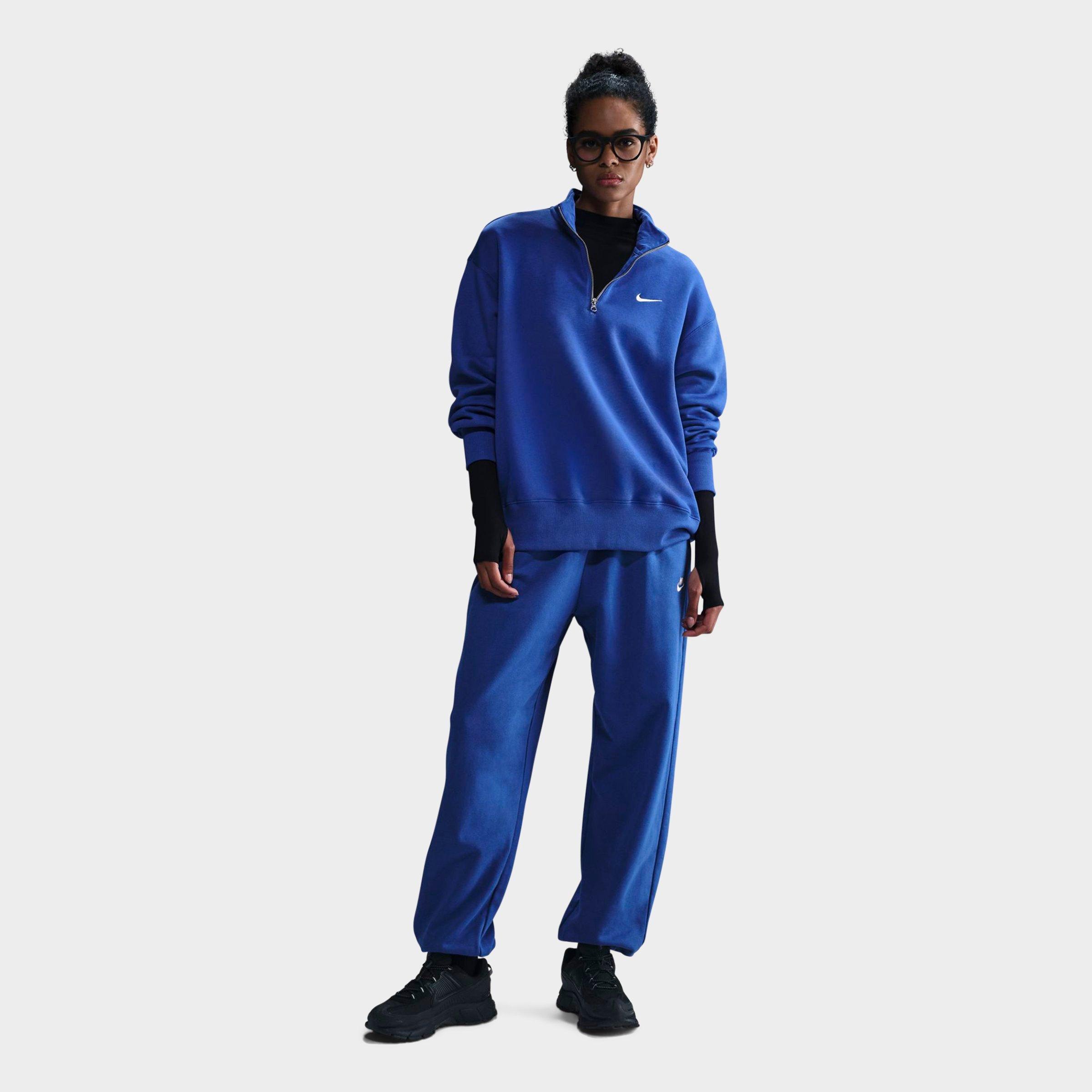 Nike Women's Sportswear Phoenix Fleece Oversized Quarter-zip Sweatshirt In Game Royal/sail
