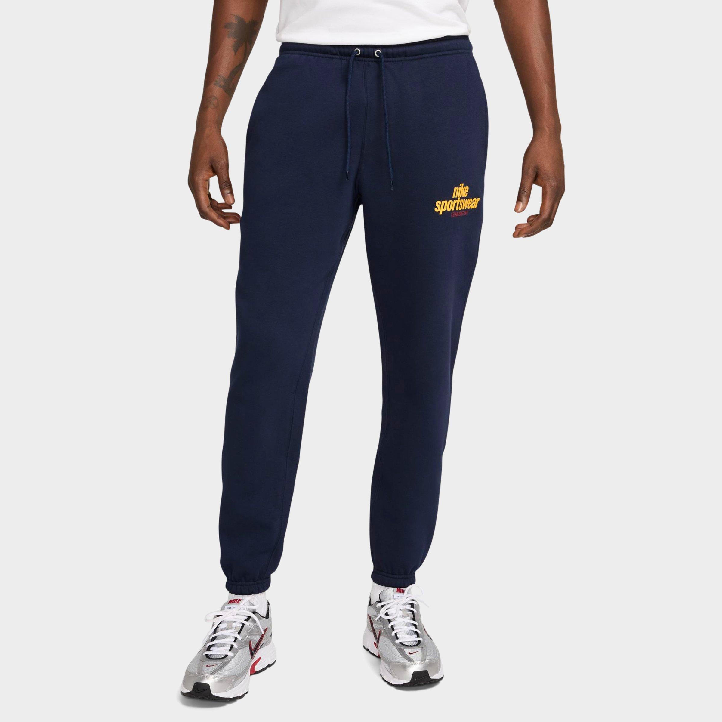 Nike Men's Sportswear Club Fleece Retro Jogger Sweatpants in Obsidian/Obsidn/Unig Size: XS