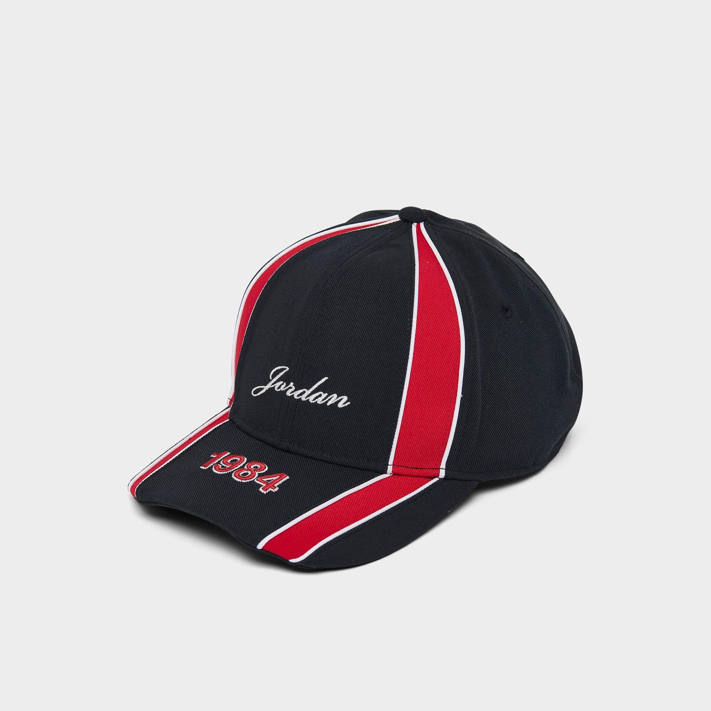 Jordan Rise Structured Snapback Hat in Black/Black Size Medium/Large 100% Polyester/Twill