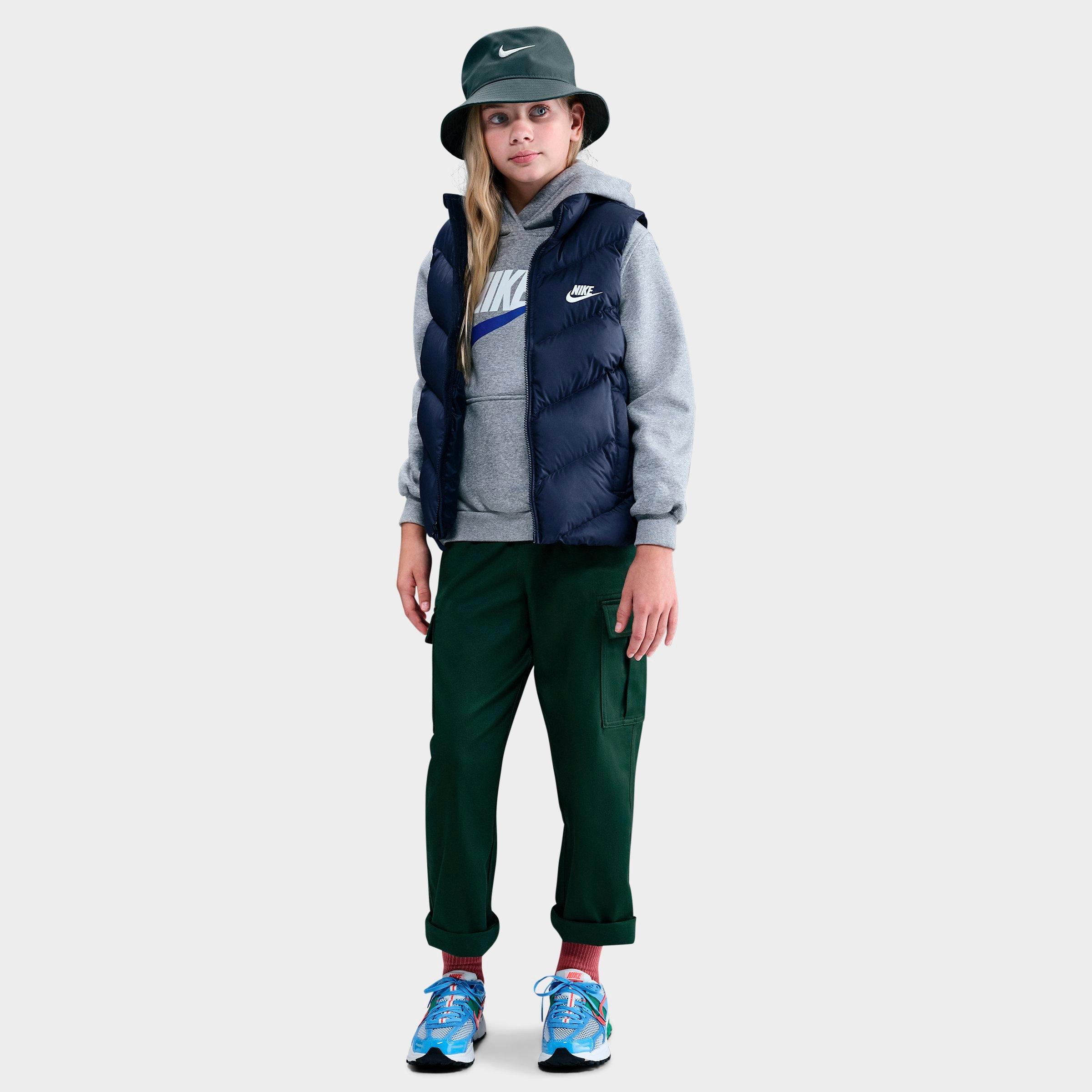 Nike Big Kids Sportswear All Day Play Therma-fit Puffer Vest In Brown