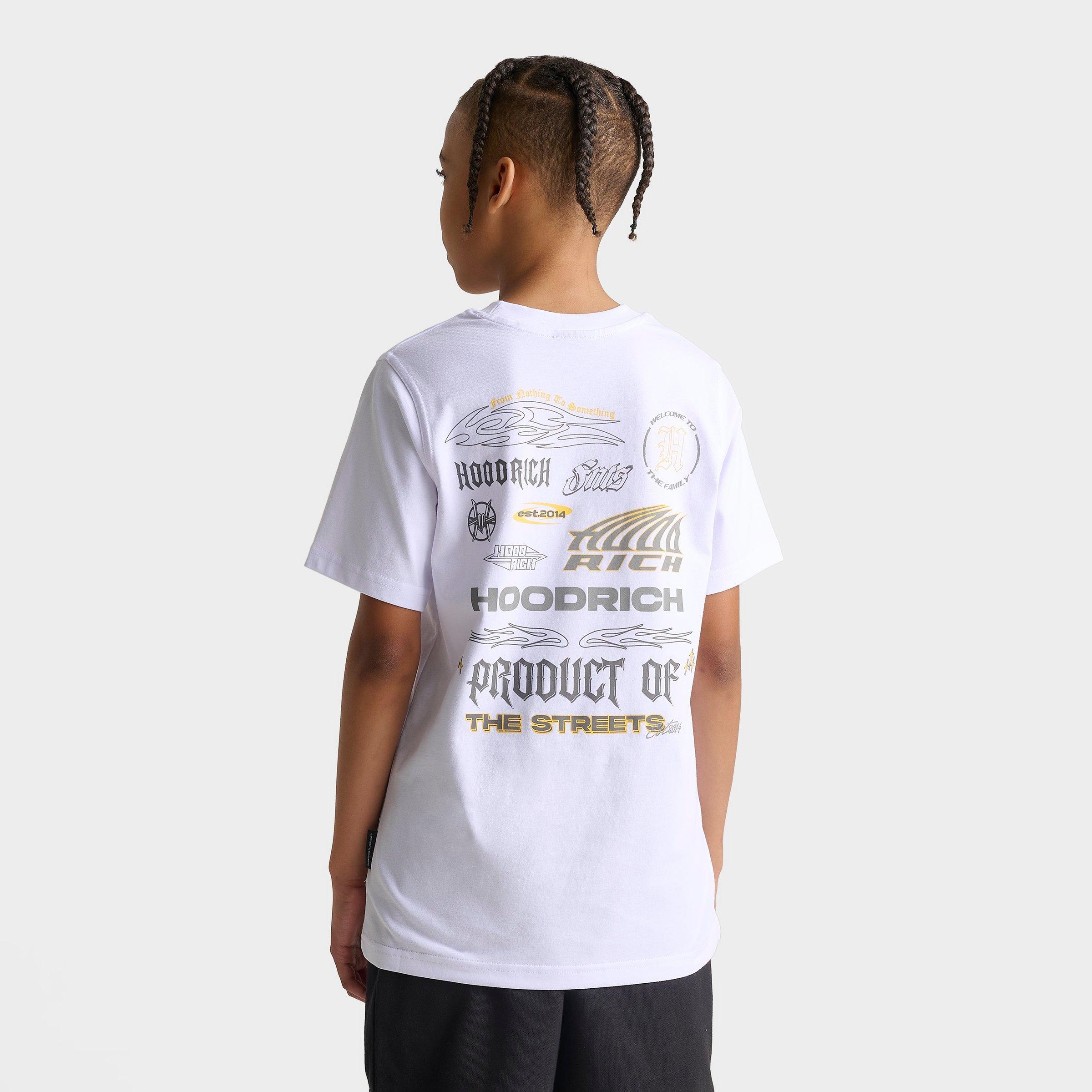 Hoodrich Big Kids Gothic Multi Logo T-Shirt