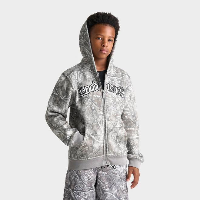 Big Kids' Hoodrich Hunting Camo Full-Zip Hoodie