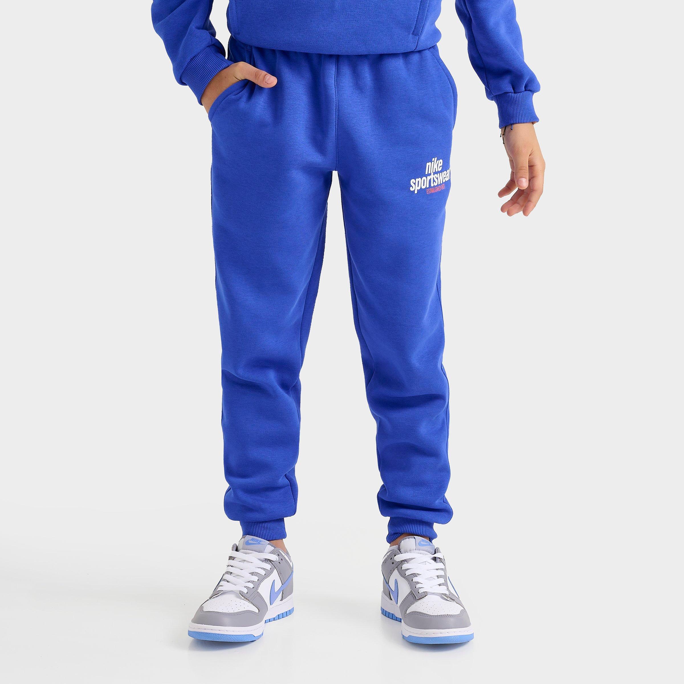 Nike Big Kids Sportswear Club Fleece Jogger Pants in Game Royal/Game Royal/White Size: Small