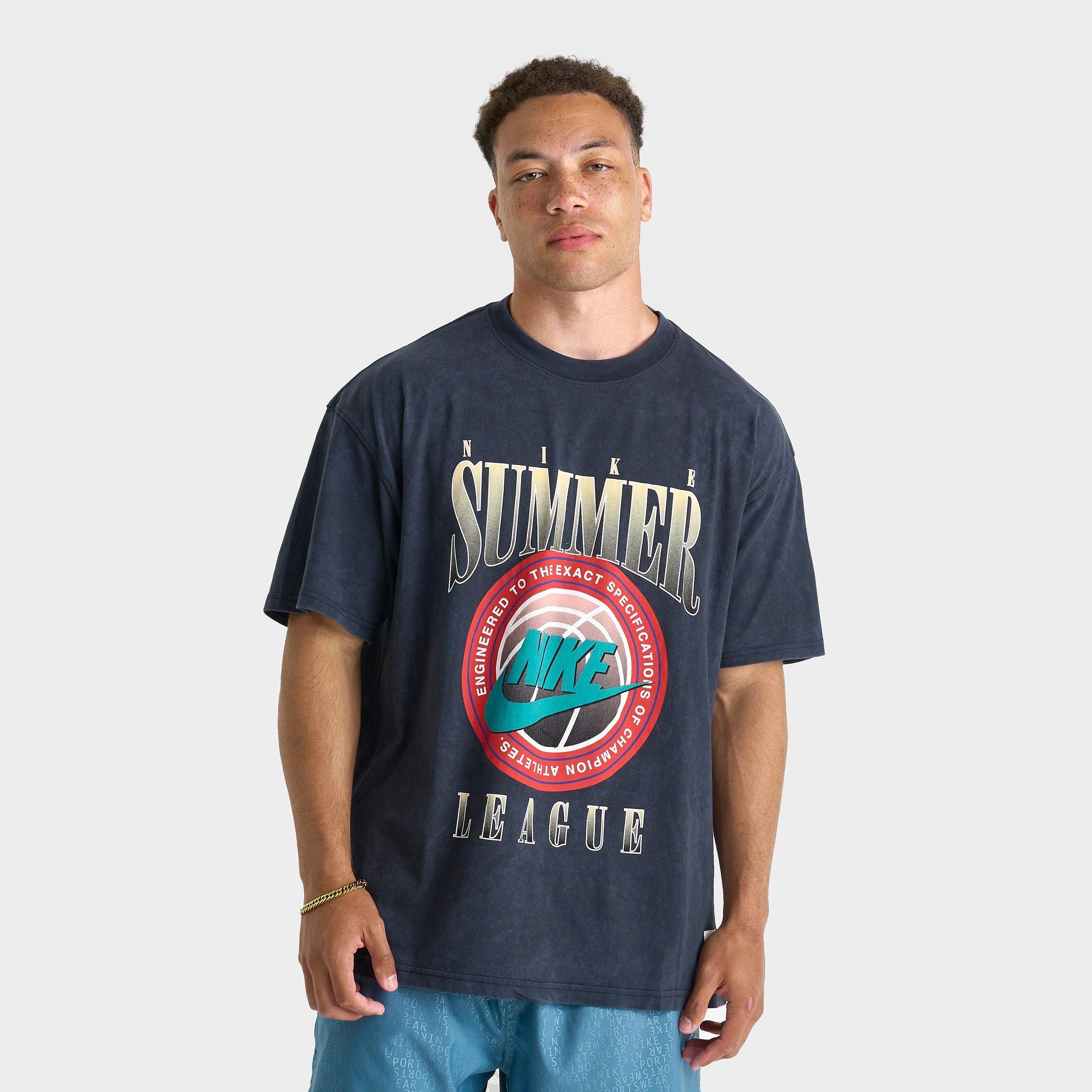 Nike Men's Summer League Basketball T-Shirt in Black Size: S Tall