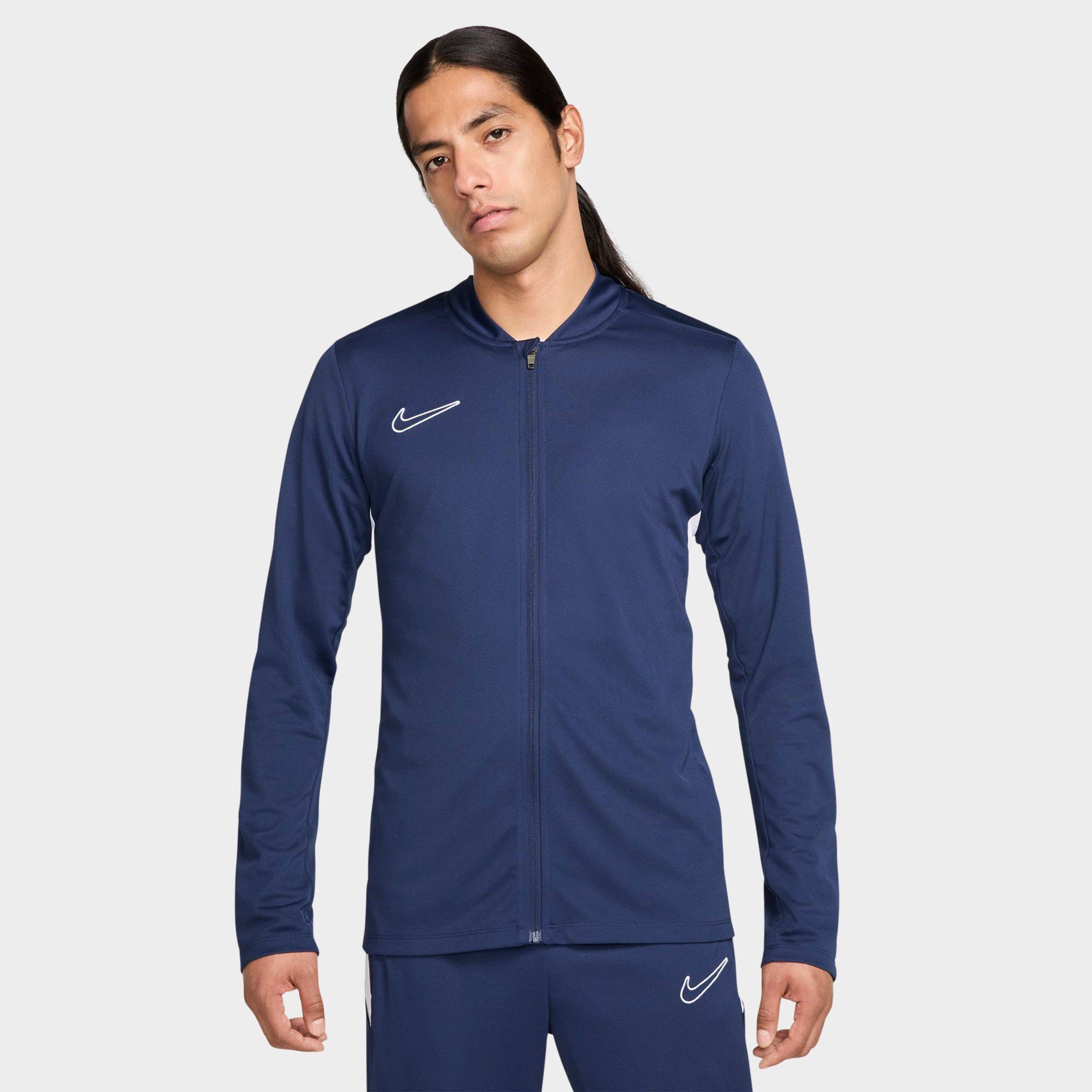 Nike Men's Academy Dri-FIT Soccer Tracksuit in Midnight Navy/White/White Size: XS