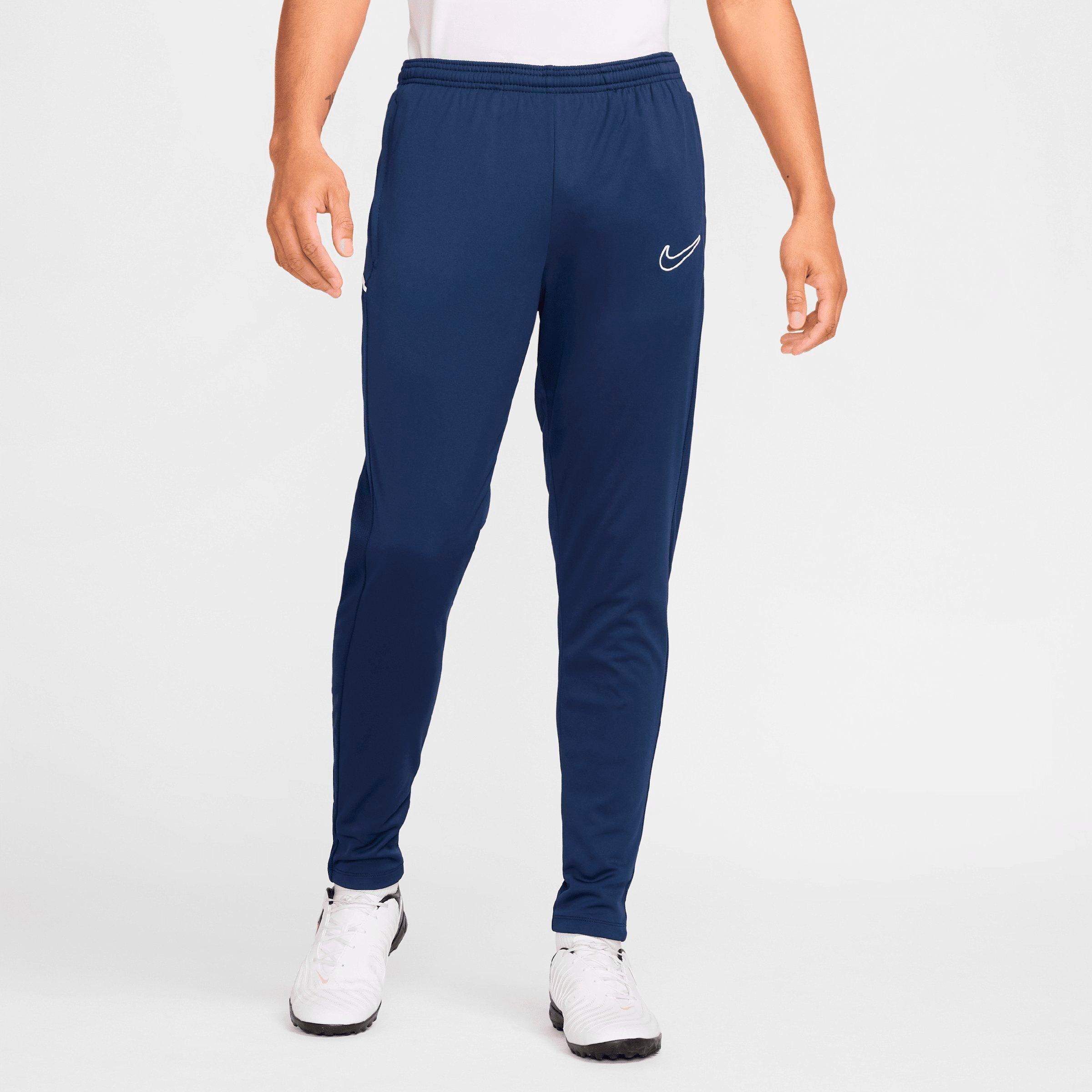 Nike Men's Academy Dri-FIT Knit Soccer Pants in Midnight Navy/Midnight Navy/White Size: XS