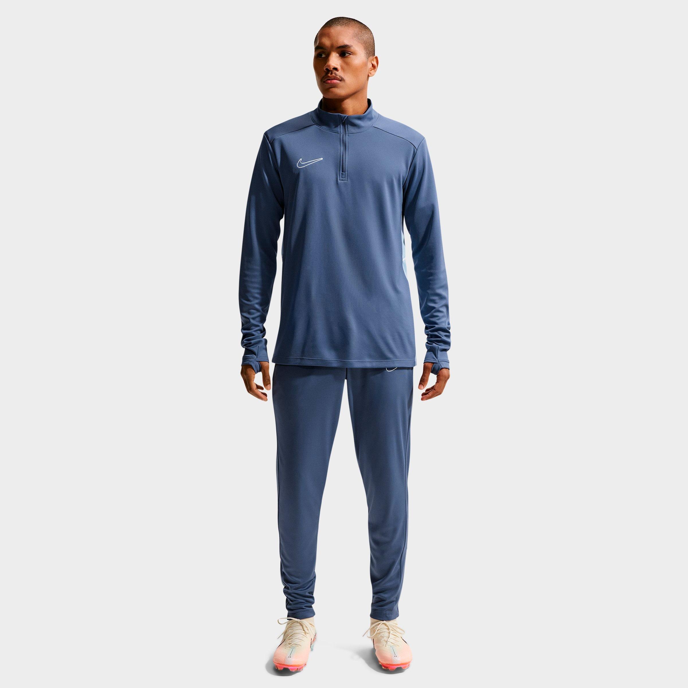 Nike Men's Academy Dri-FIT Knit Soccer Pants in Diffused Blue/Psychic Blue/White Size: XS
