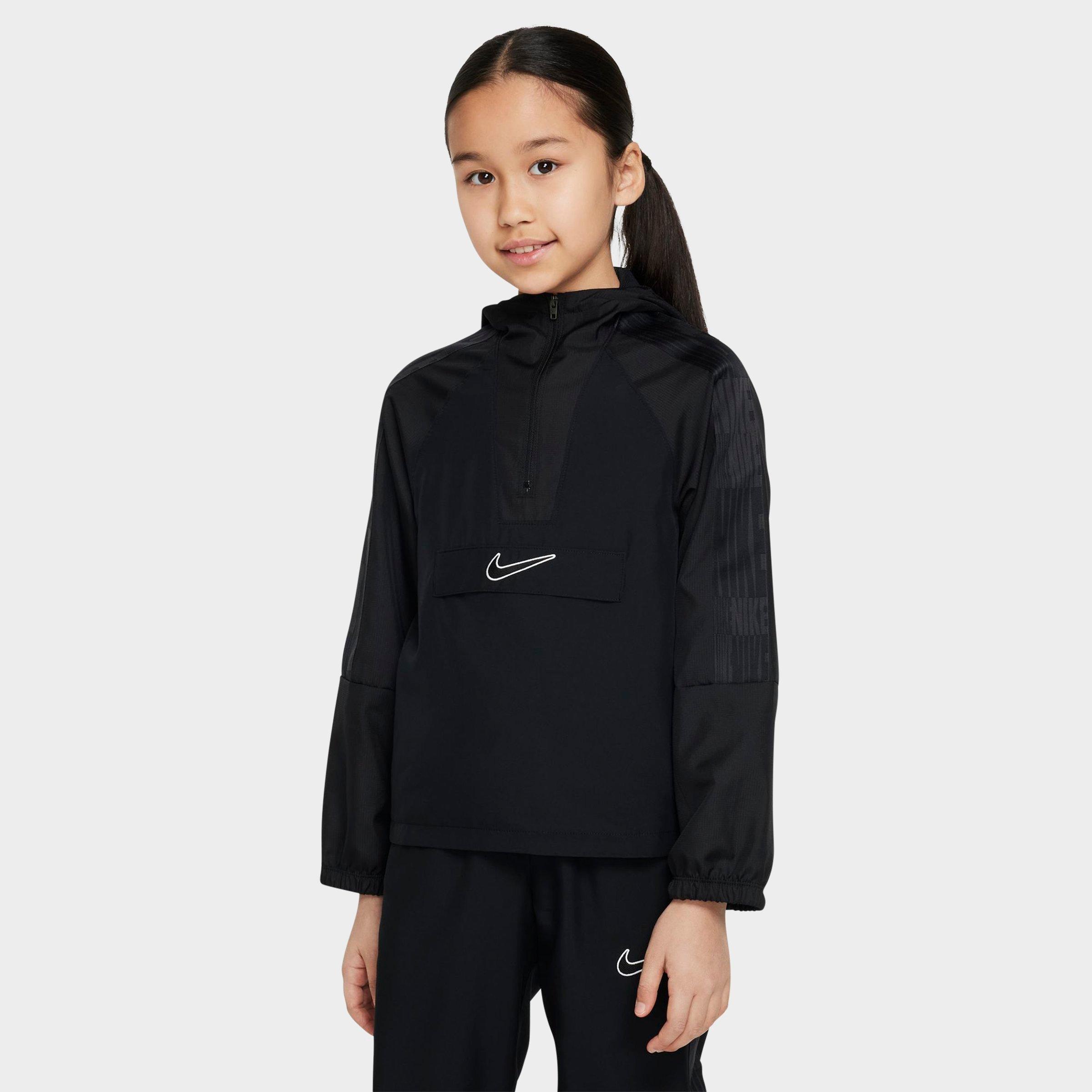 Nike Kids' Academy Half-zip Soccer Track Jacket In Black/black