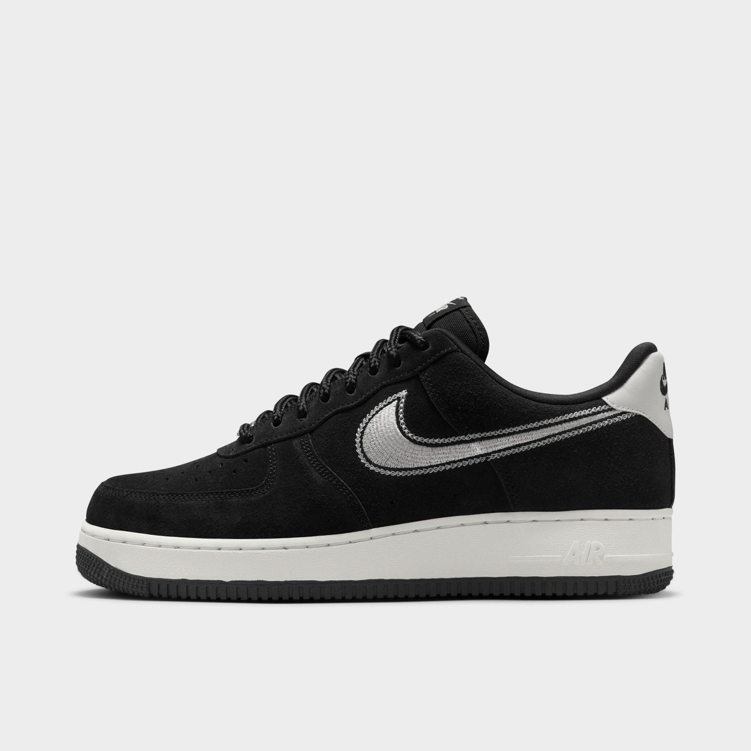 Nike Men's Air Force 1 '07 LV8 SE Casual Shoes in Black/Sail Size: 7.0