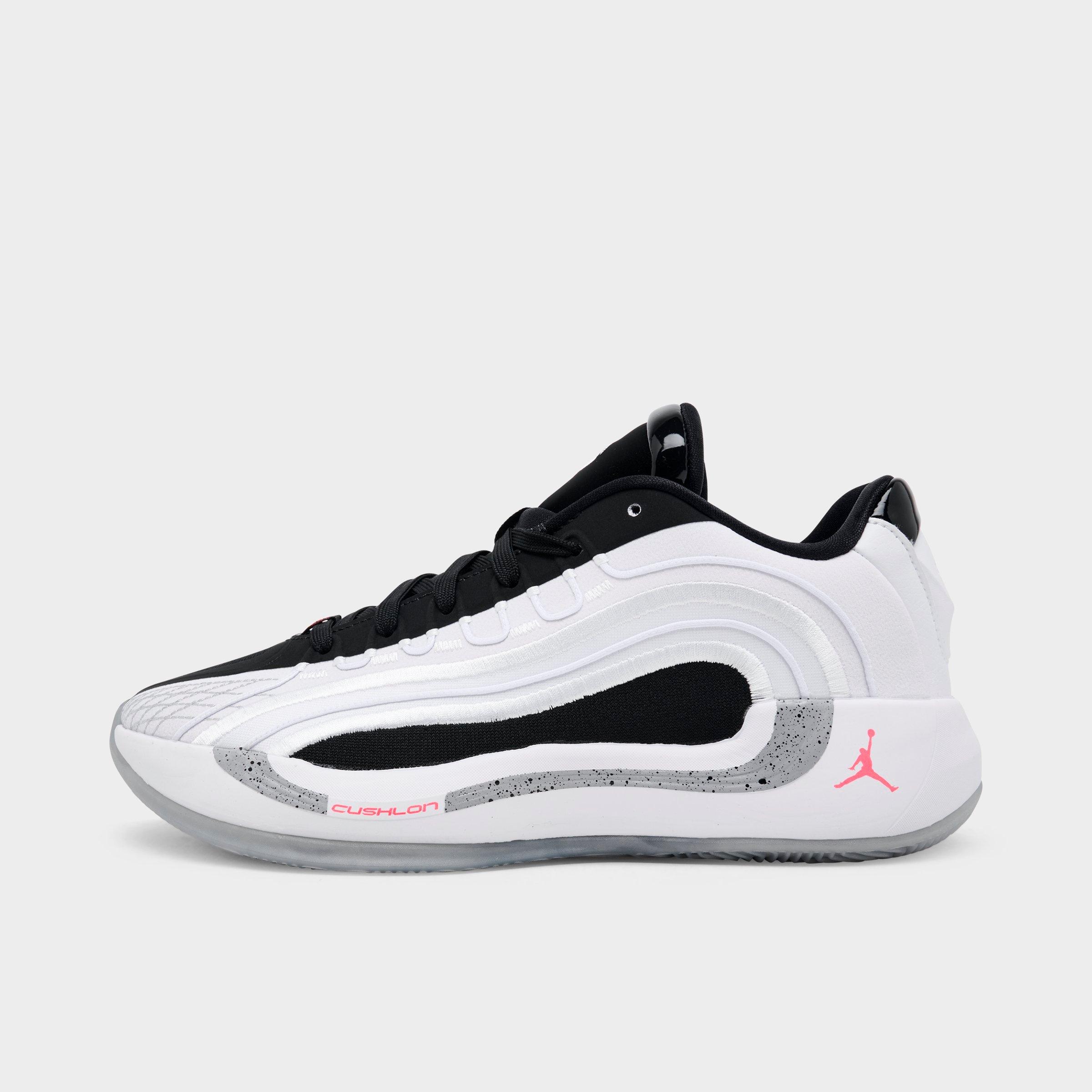 Jordan Big Kids Luka 4 Basketball Shoes in White/Bright Crimson/Black Size: 3.5