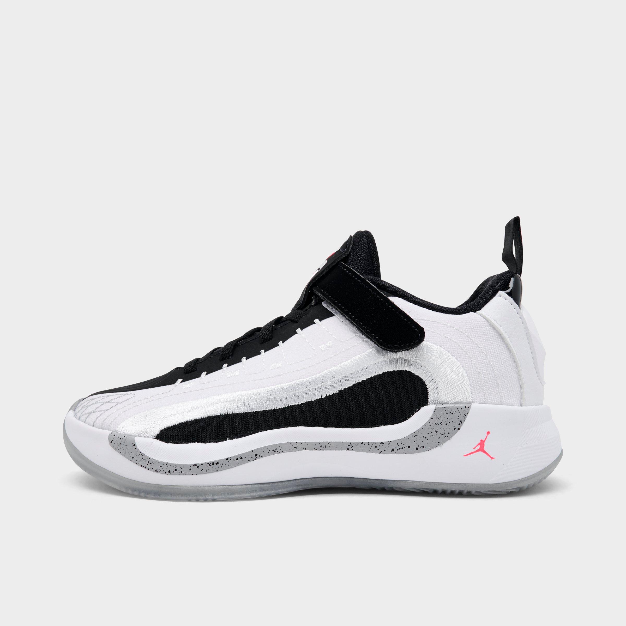 Jordan Little Kids Luka 4 Basketball Shoes in White/Bright Crimson/Black Size: 1.0