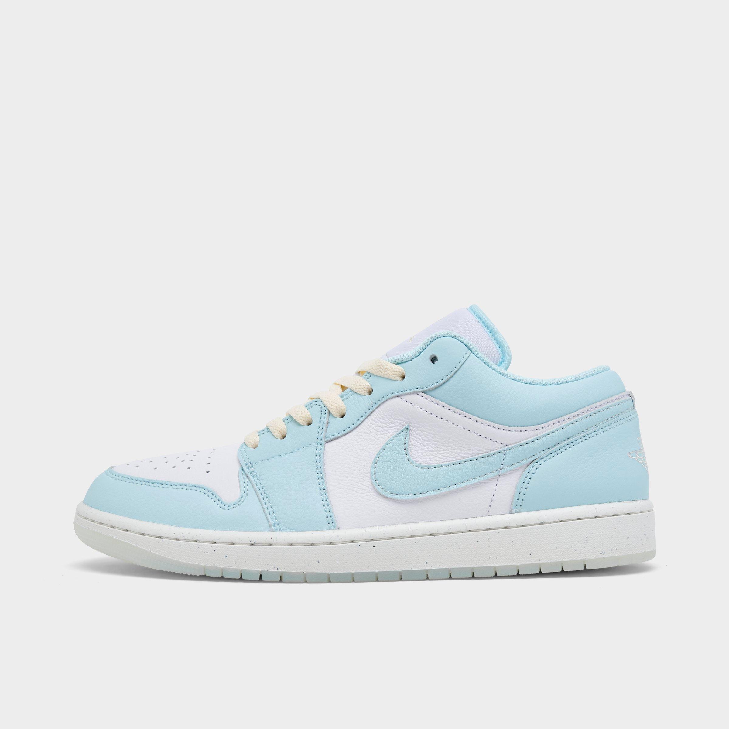 Jordan Men's Air Retro 1 Low SE Casual Shoes in Glacier Blue/Summit White/Guava Ice Size: 7.5