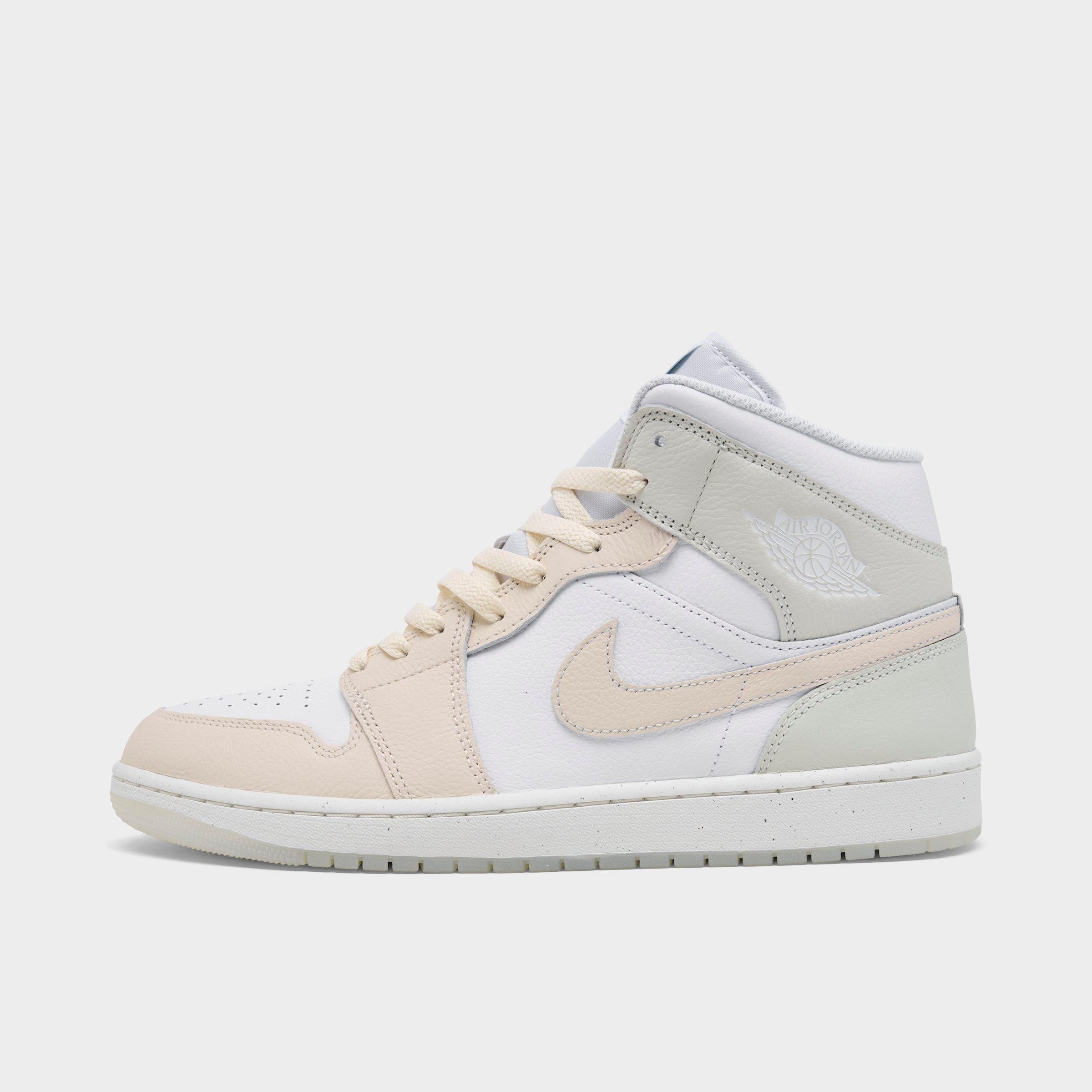 Jordan Men's Air Retro 1 Mid SE Casual Shoes in Off-White/White Size 10