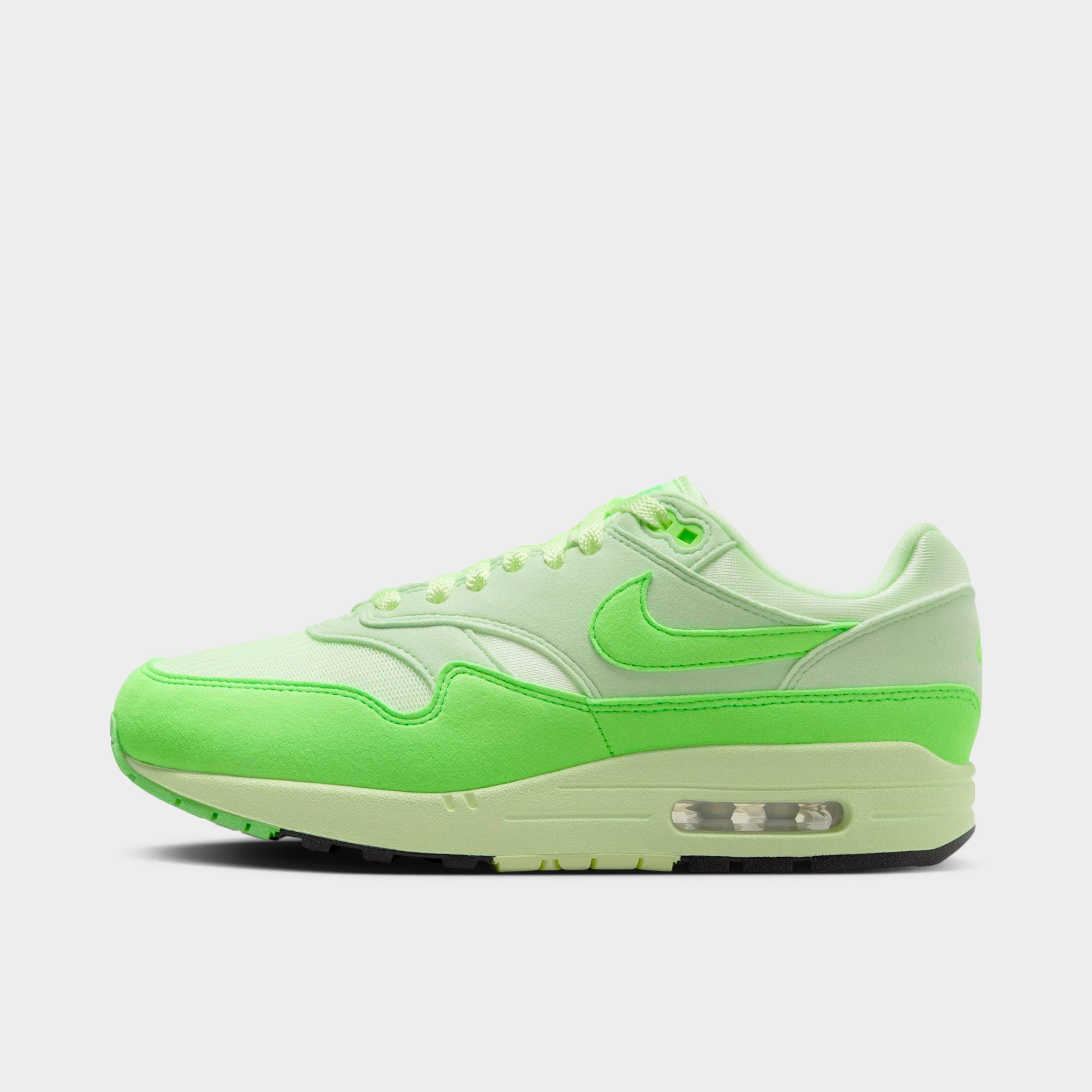Nike Women's Air Max 1 '87 Shoes In Vapor Green/green Strike/barely Volt/black