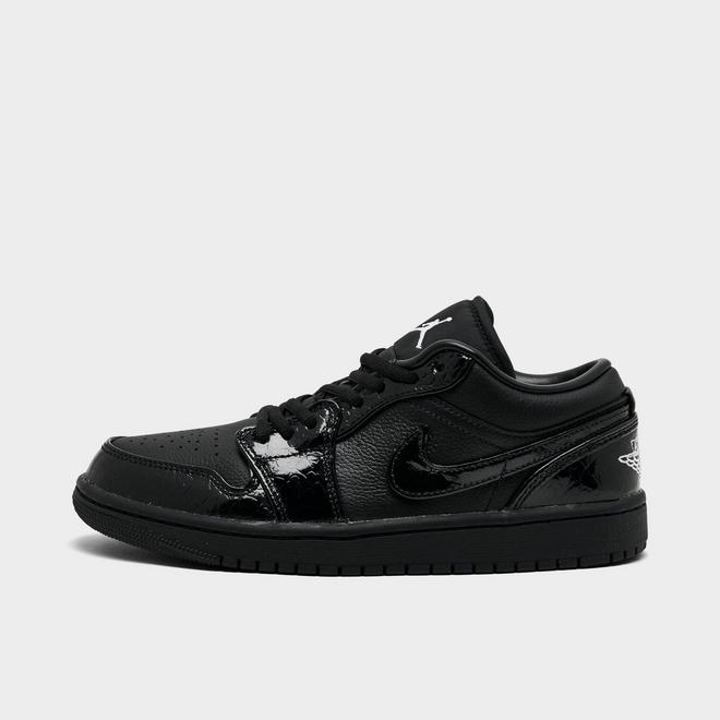 Women's Air Jordan 1 Low SE "Black Croc" Casual Shoes