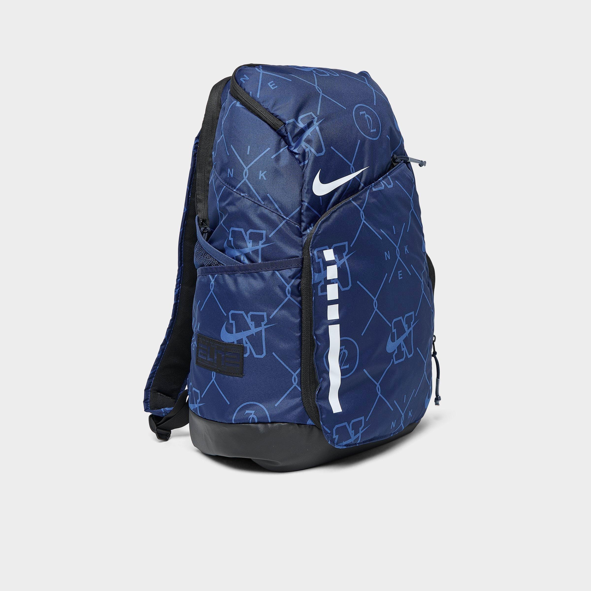 Nike Hoops Elite Allover Print Basketball Backpack (32L) in Blue/Blue Void 100% Polyester