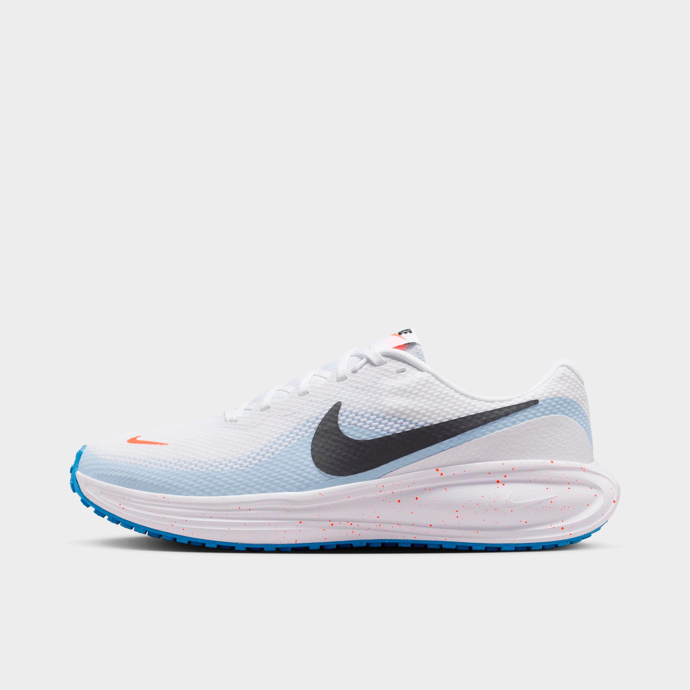 Nike Men's Revolution 8 Running Shoes in White/Hydrogen Blue/Blue Crystal Size: 7.5