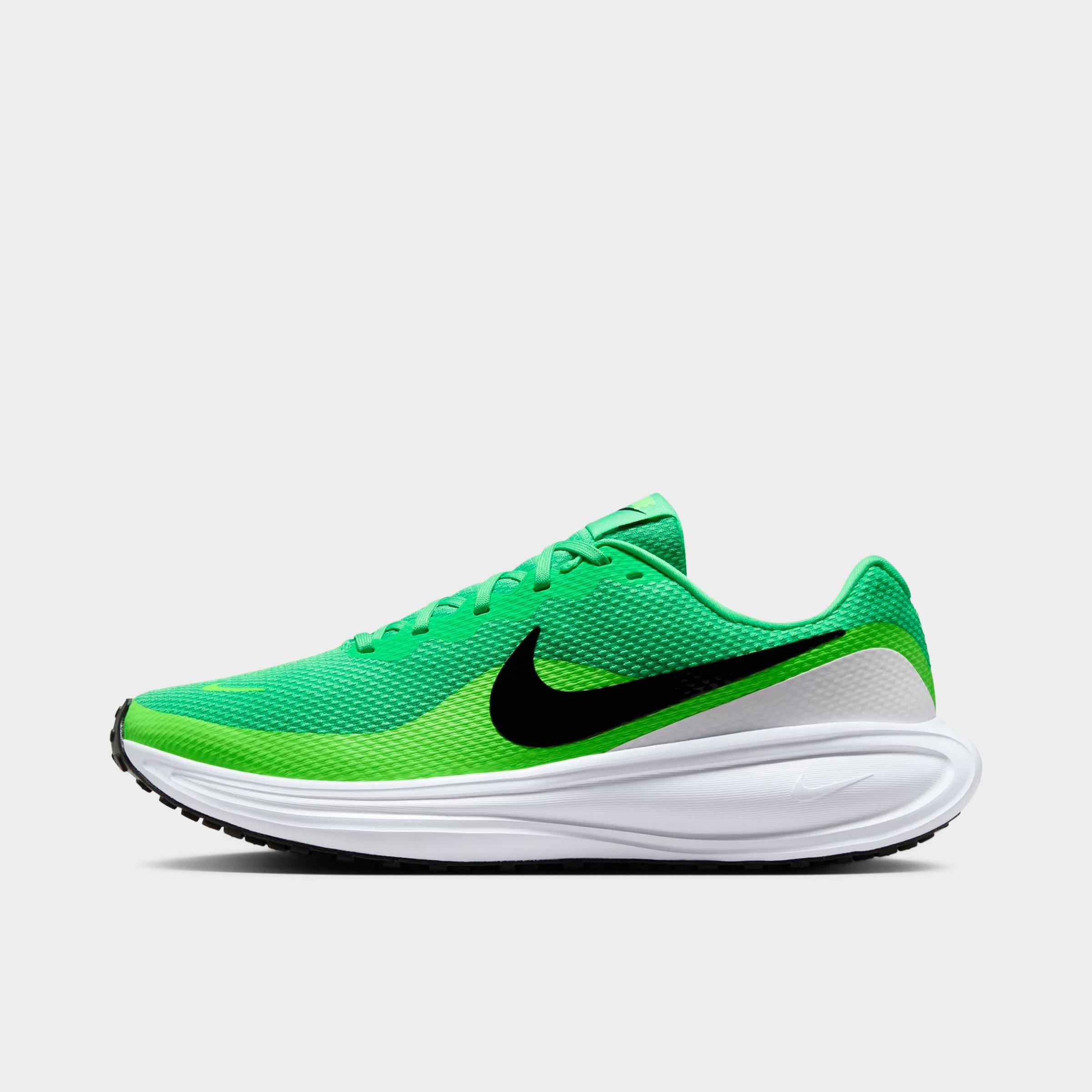 Nike Men's Revolution 8 Running Shoes in Green Shock/Green Strike/White Size: 7.0