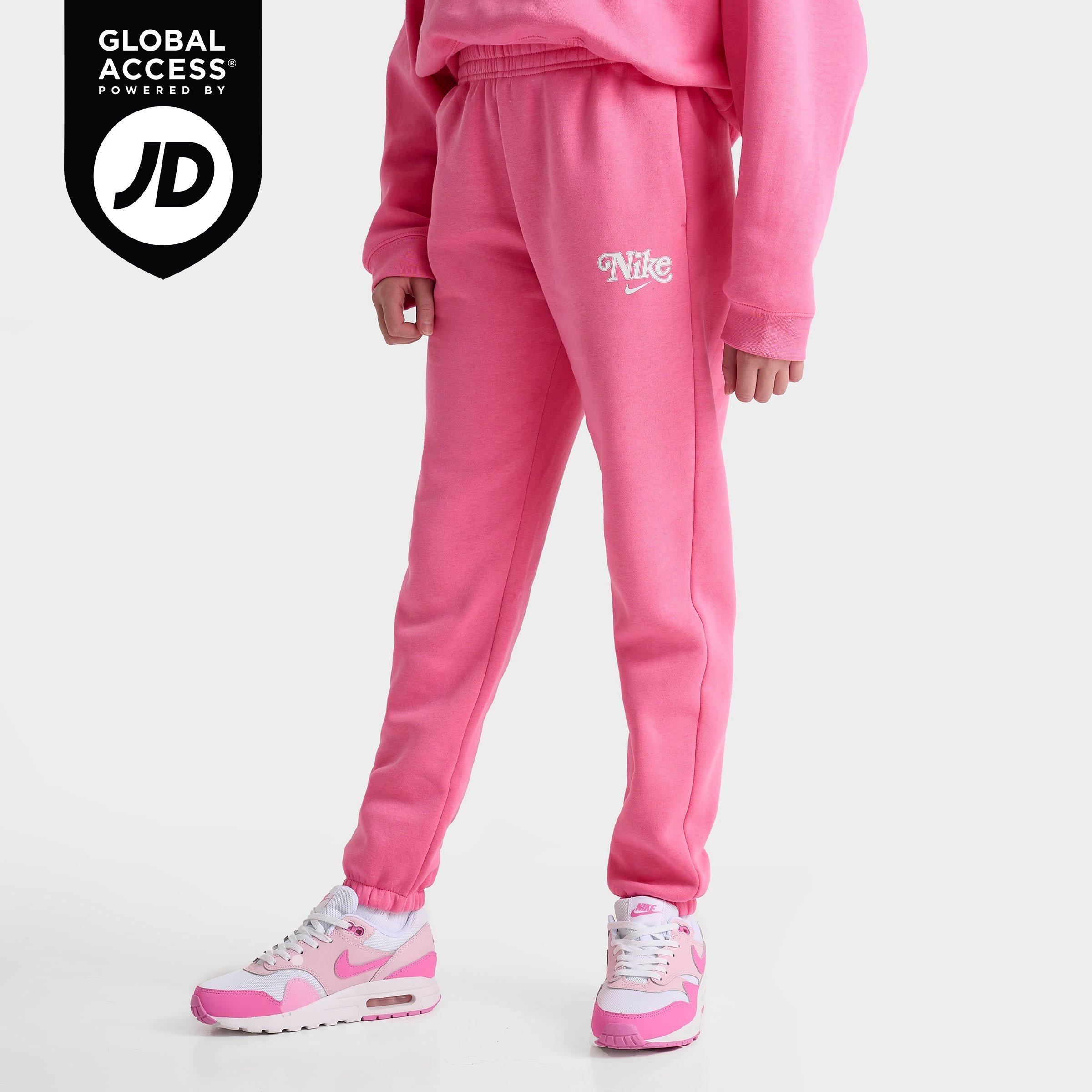 Nike Girls' Sportswear Fleece Jogger Pants In Pinksicle