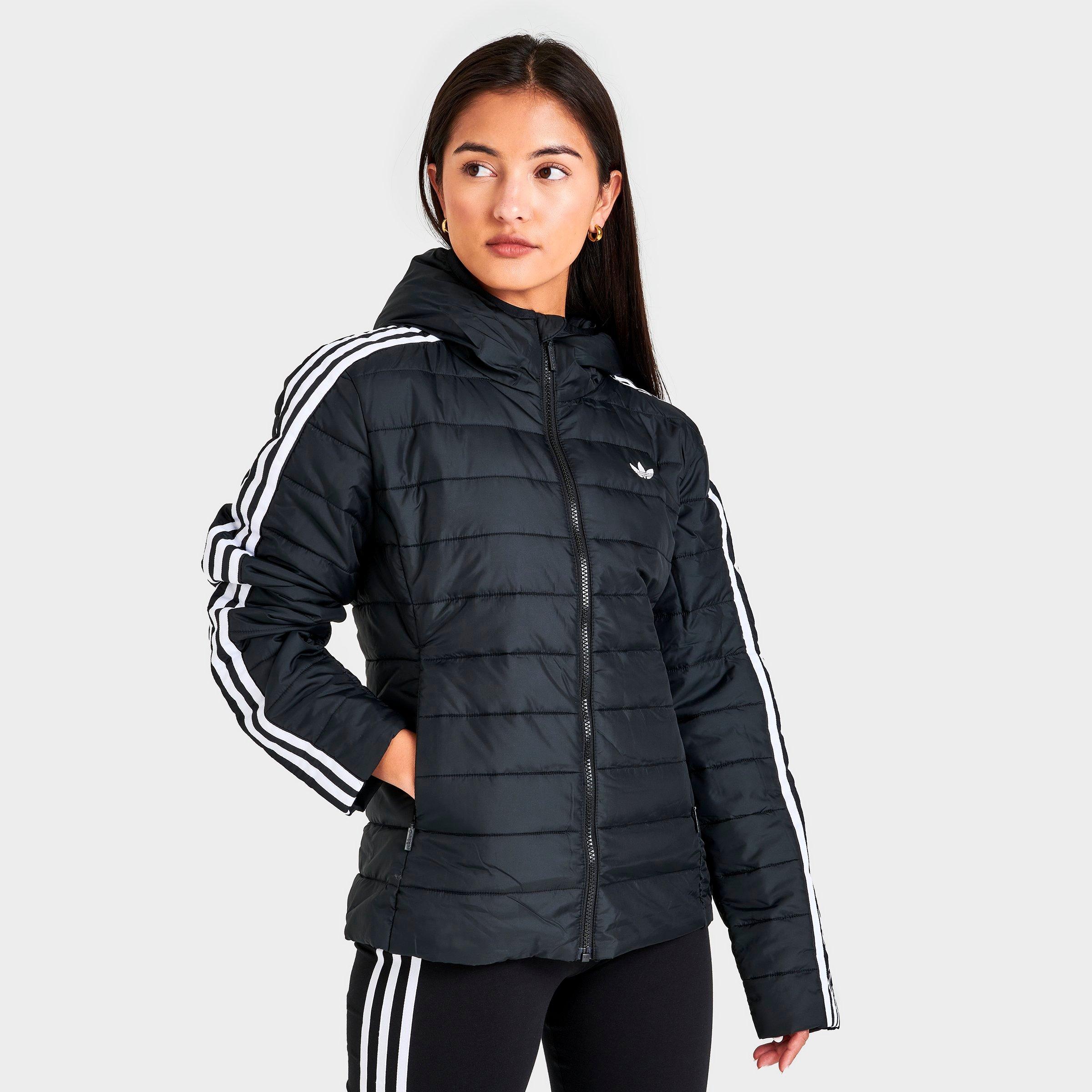 por inadvertencia Puntuación lago Adidas Originals Women's Adidas Hooded Premium Slim Jacket In Black |  ModeSens