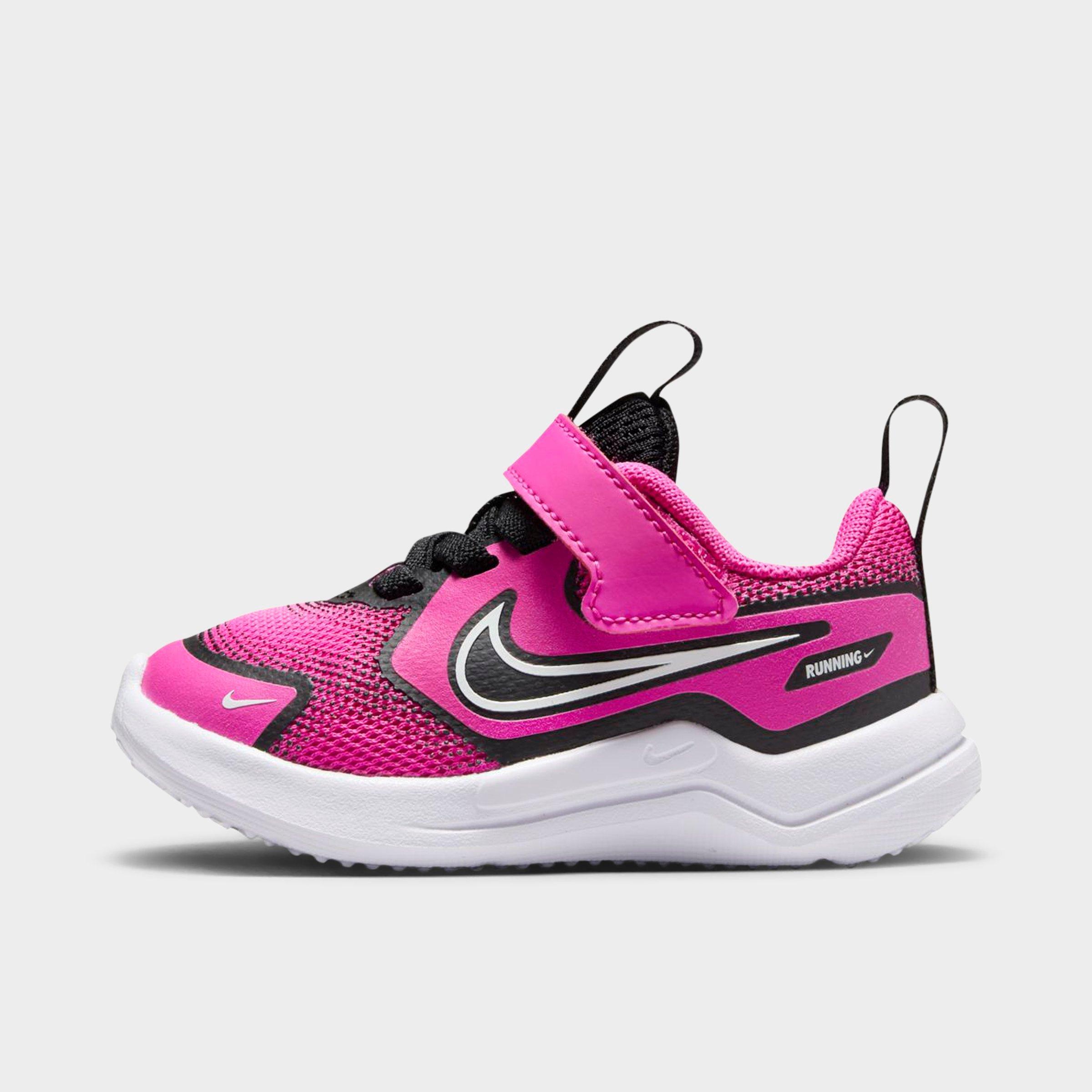 Nike Kids' Toddler Cosmic Runner Stretch Lace Casual Shoes in Pink/Laser Fuchsia Size 2