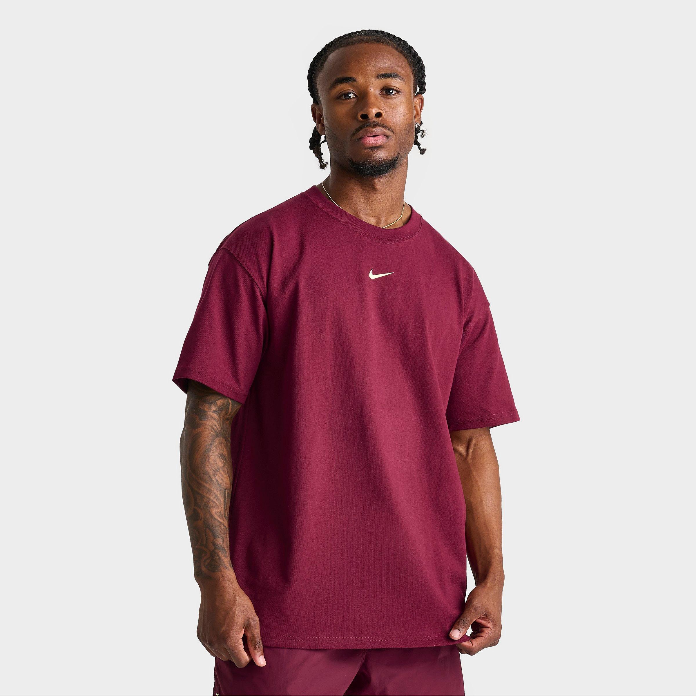 Nike Men's NOCTA NRG T-Shirt in Dark Beetroot/Citron Tint Size: Small