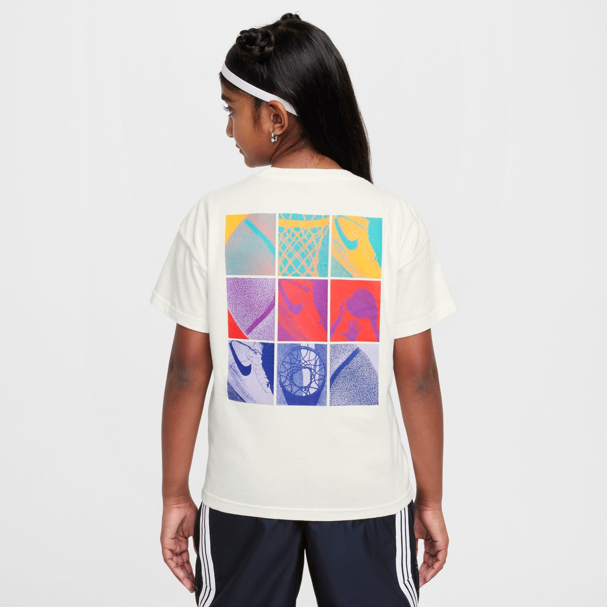 Nike Kids' Sportswear Basketball Squares T-Shirt Size XL 100% Cotton