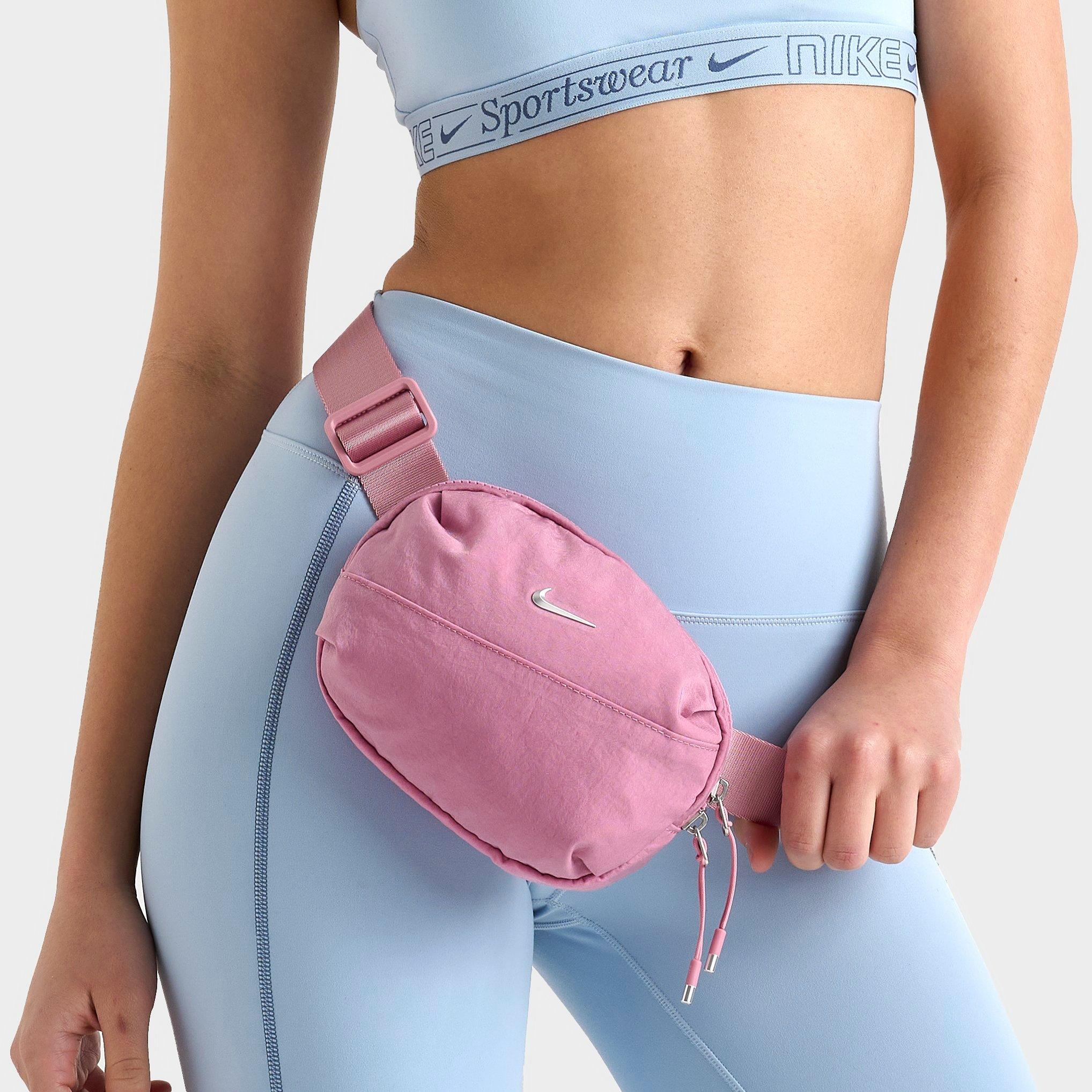 Nike Aura Crossbody Bag (2L) in Pink/Elemental Pink Size NOSIZ 100% Nylon