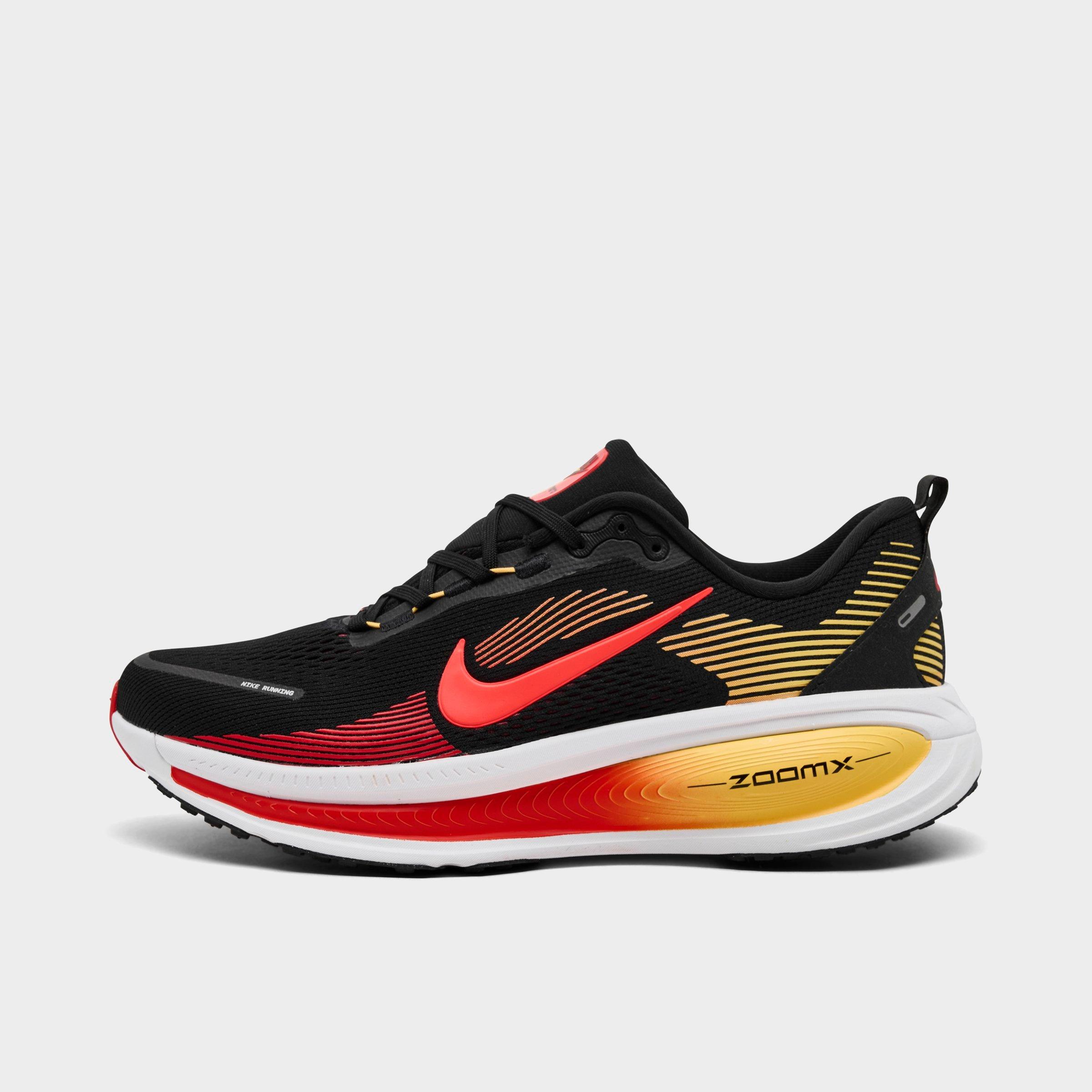 Nike Men's Vomero 18 Running Shoes in Black/Light Crimson/Topaz Gold Size: 7.5