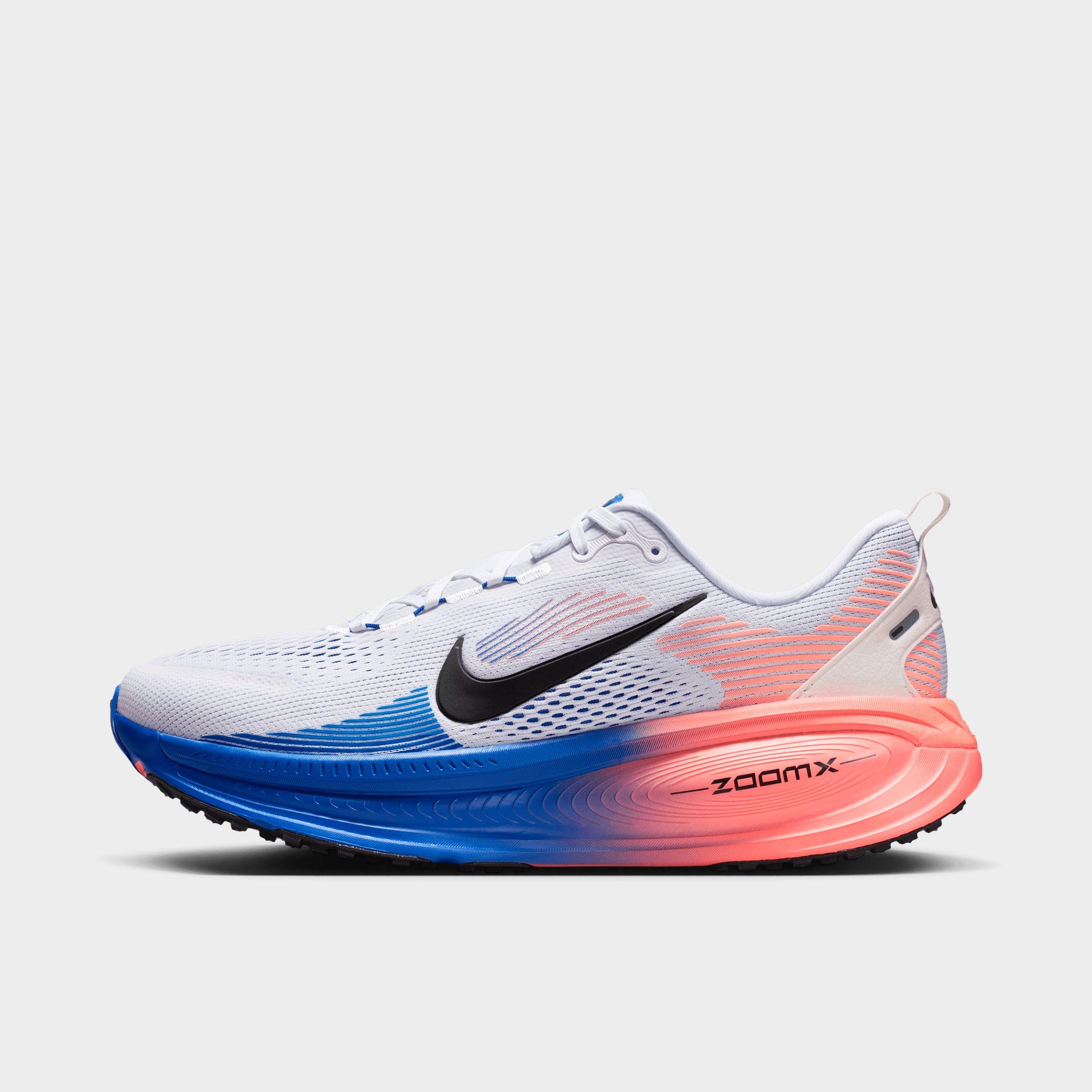Nike Men's Vomero 18 Running Shoes in White/Racer Blue/Atomic Pink Size: 7.5