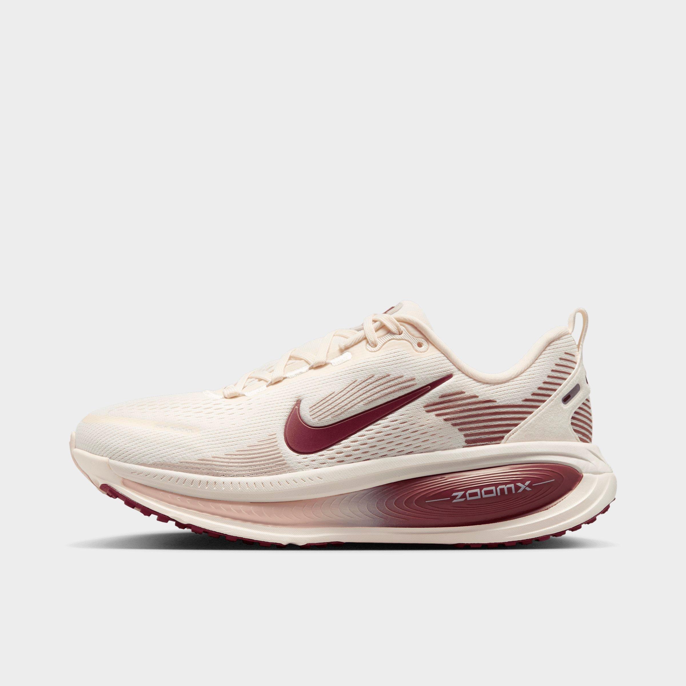 Nike Women's Vomero 18 Running Shoes in Pale Ivory/Dark Team Red/Red Sepia Size: 5.0