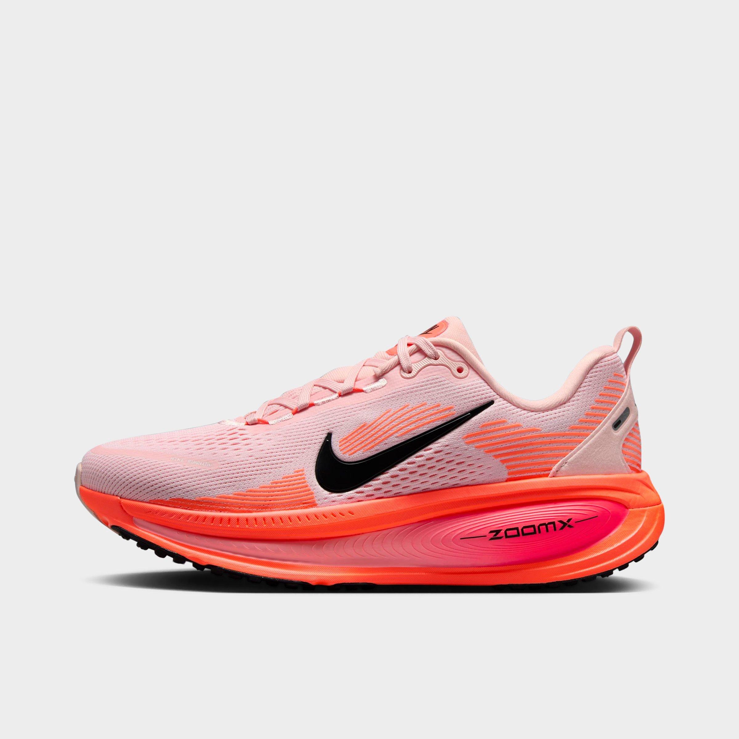 Nike Women's Vomero 18 Running Shoes in Echo Pink/Black/Bright Crimson Size: 6.0