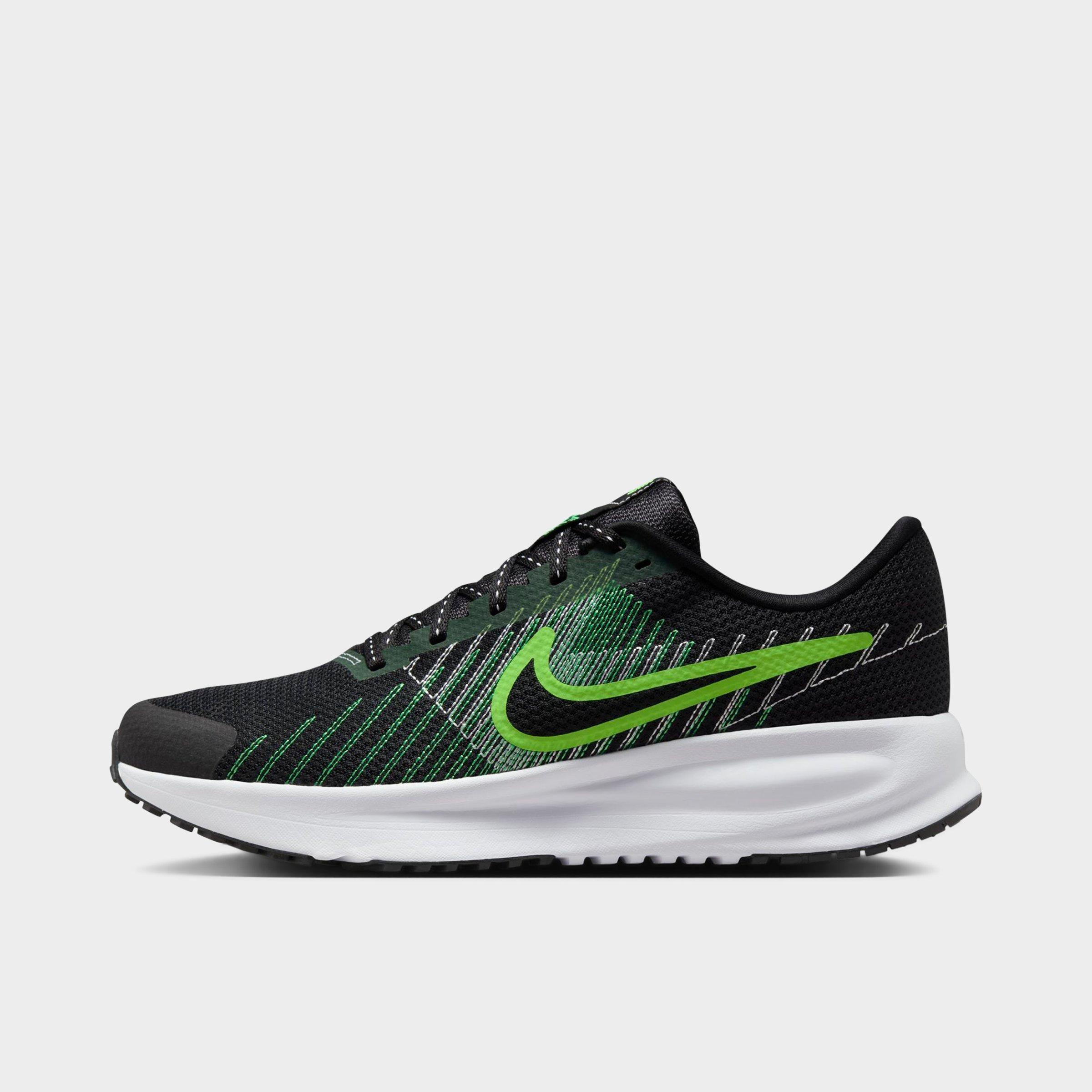 Nike Men's Run Defy Running Shoes in Black/Green Shock/White Size: 7.0