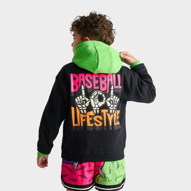 Big Kids' Baseball Lifestyle 101 Skeleton Pullover Hoodie