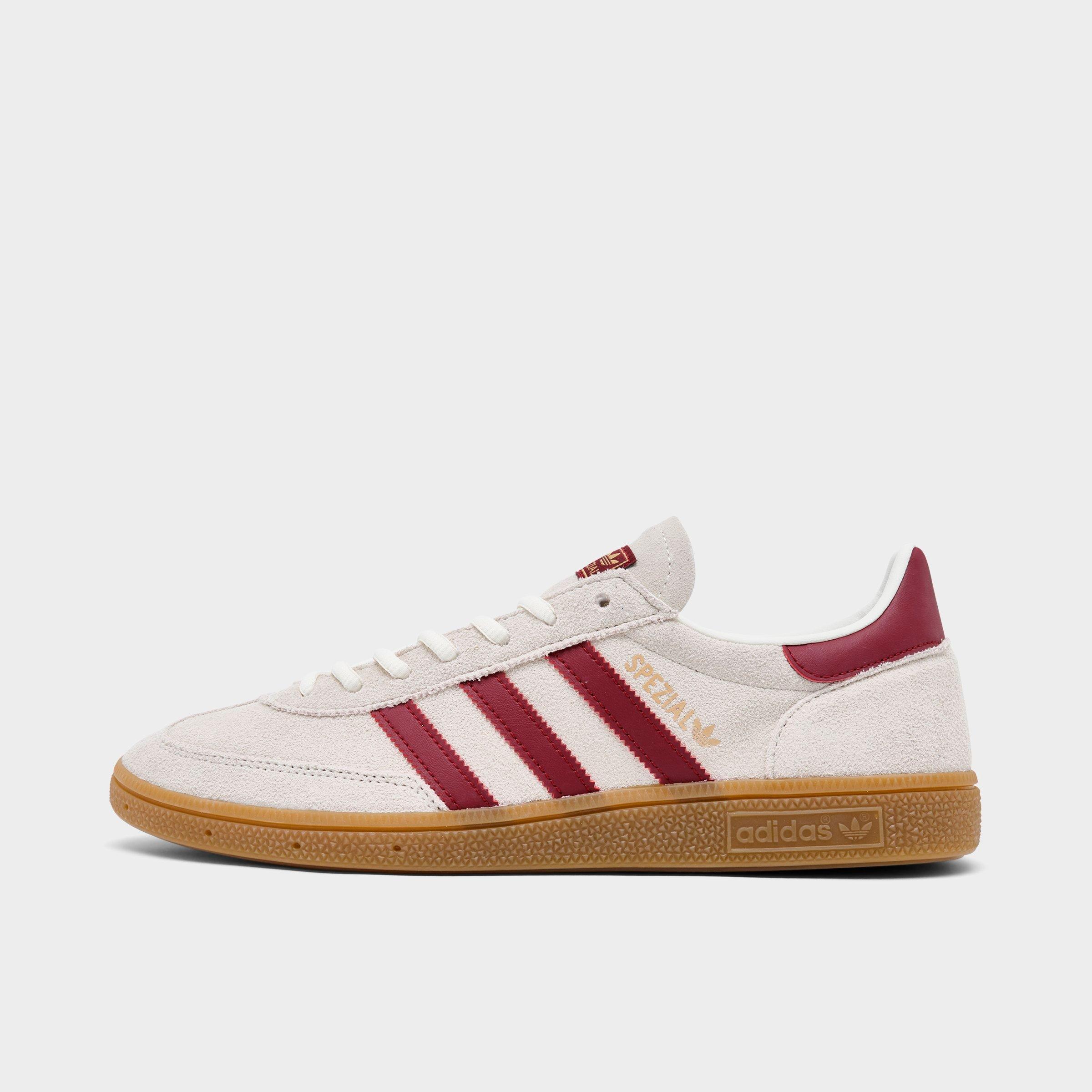 adidas Men's Originals Spain Handball Spezial Casual Shoes in Off White/Scarlet Size: 7.5