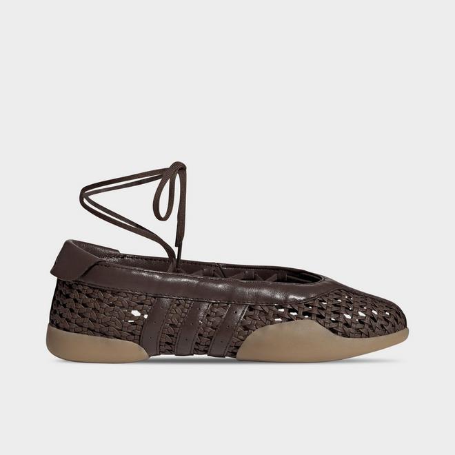 Women's adidas Originals Taekwondo Mei Woven Leather Ballet Casual Shoes