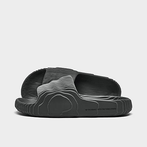 Adidas Originals Adilette 22 Slide Sandals In Grey/grey/black