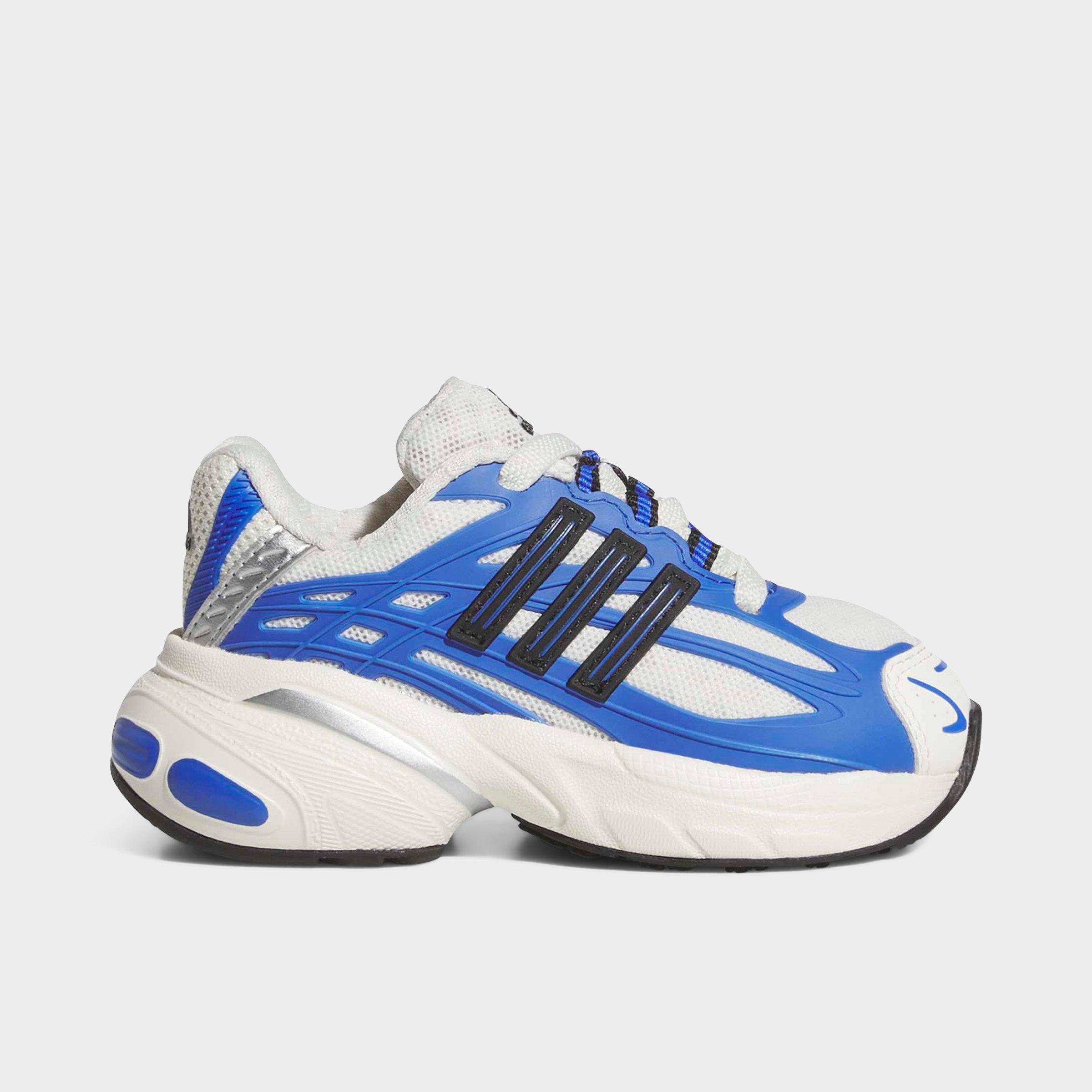 adidas Kids Toddler Adistar XLG 2.0 Stretch Lace Casual Shoes in Hi-Res Blue/Core Black/Off White Size: 4.0