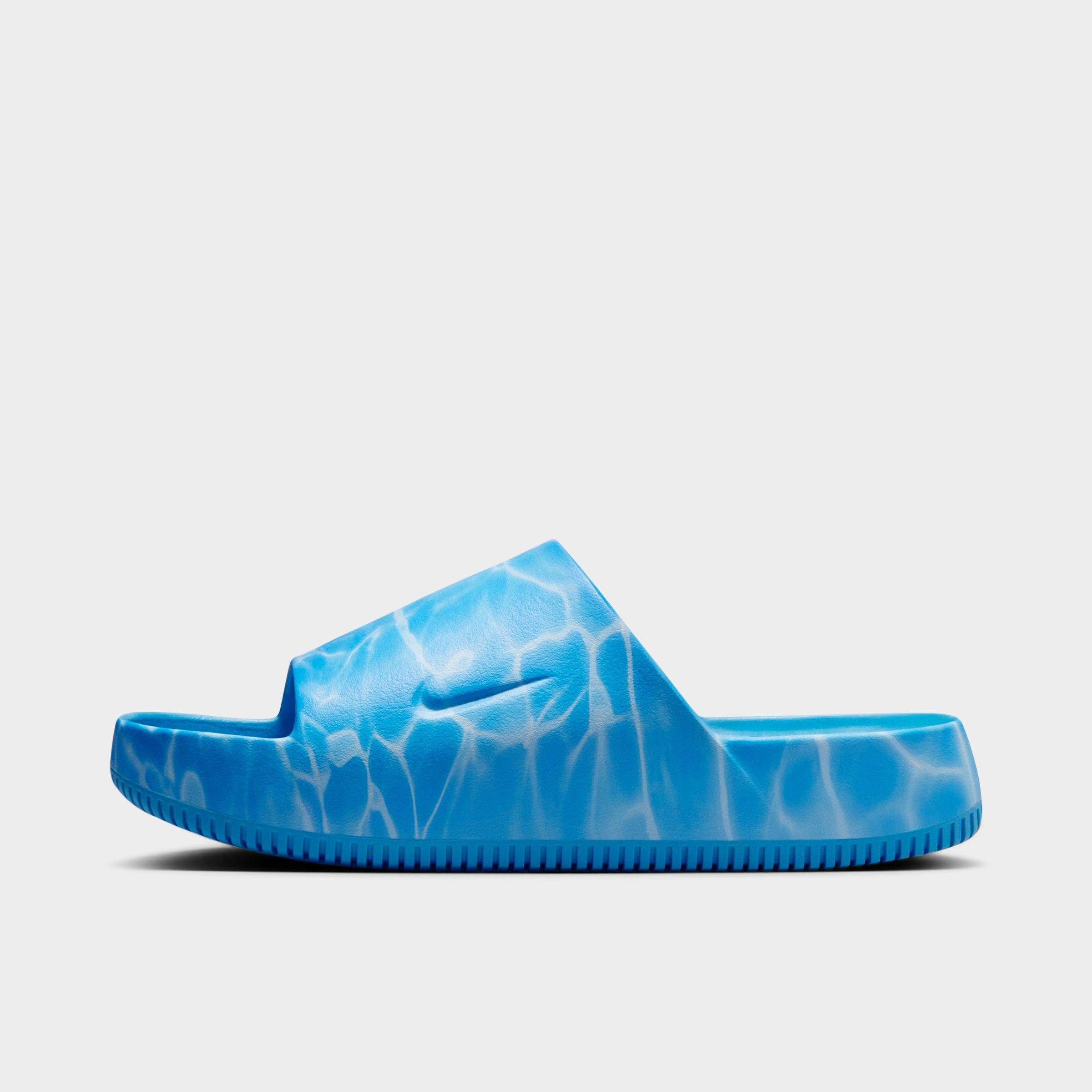Nike Men's Calm Printed Slide Sandals in Blue/Coast Size 11