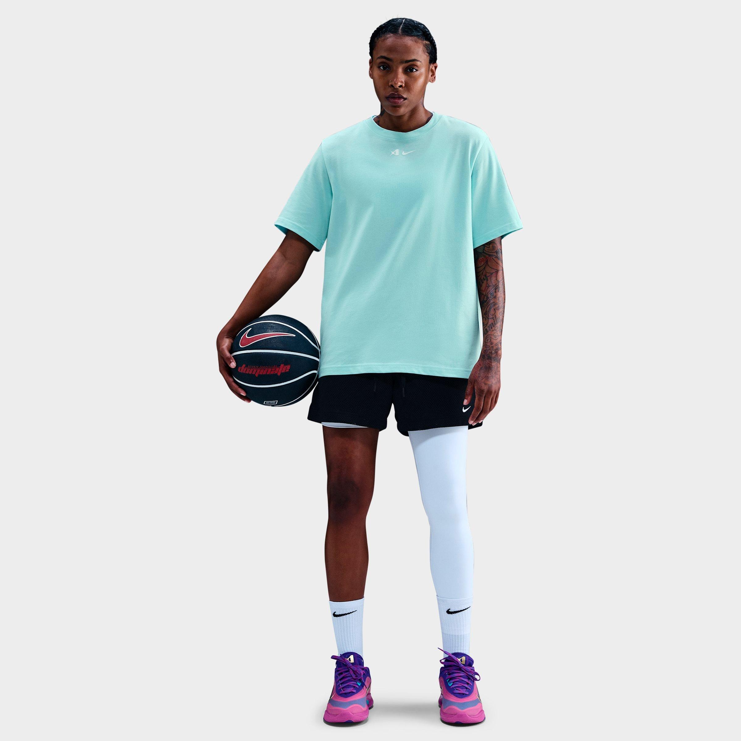 Nike Women's x A'ja Wilson Signature Short-Sleeve Loose T-Shirt in Jade Ice/White Size: XS