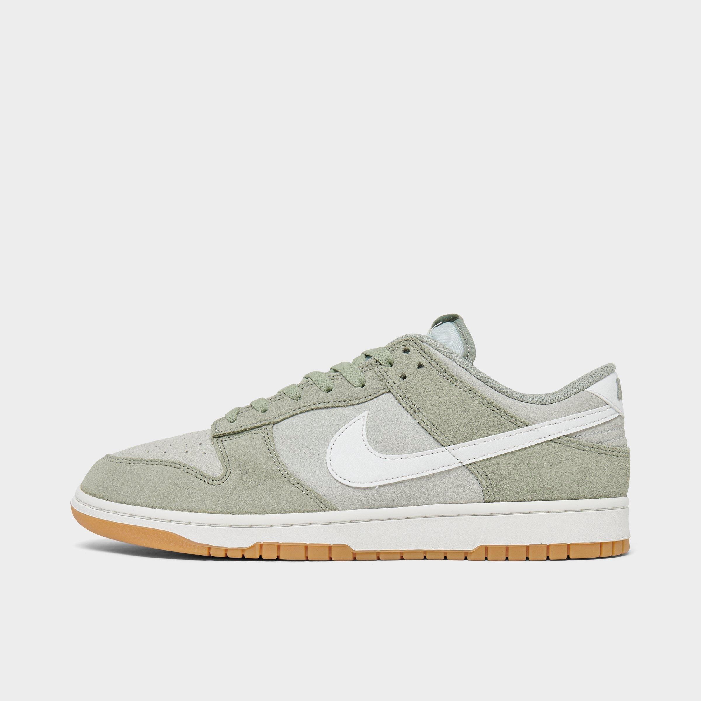 Nike Men's Dunk Low Retro SE Casual Shoes in Jade Horizon/Light Silver/Gum Yellow Size: 7.5