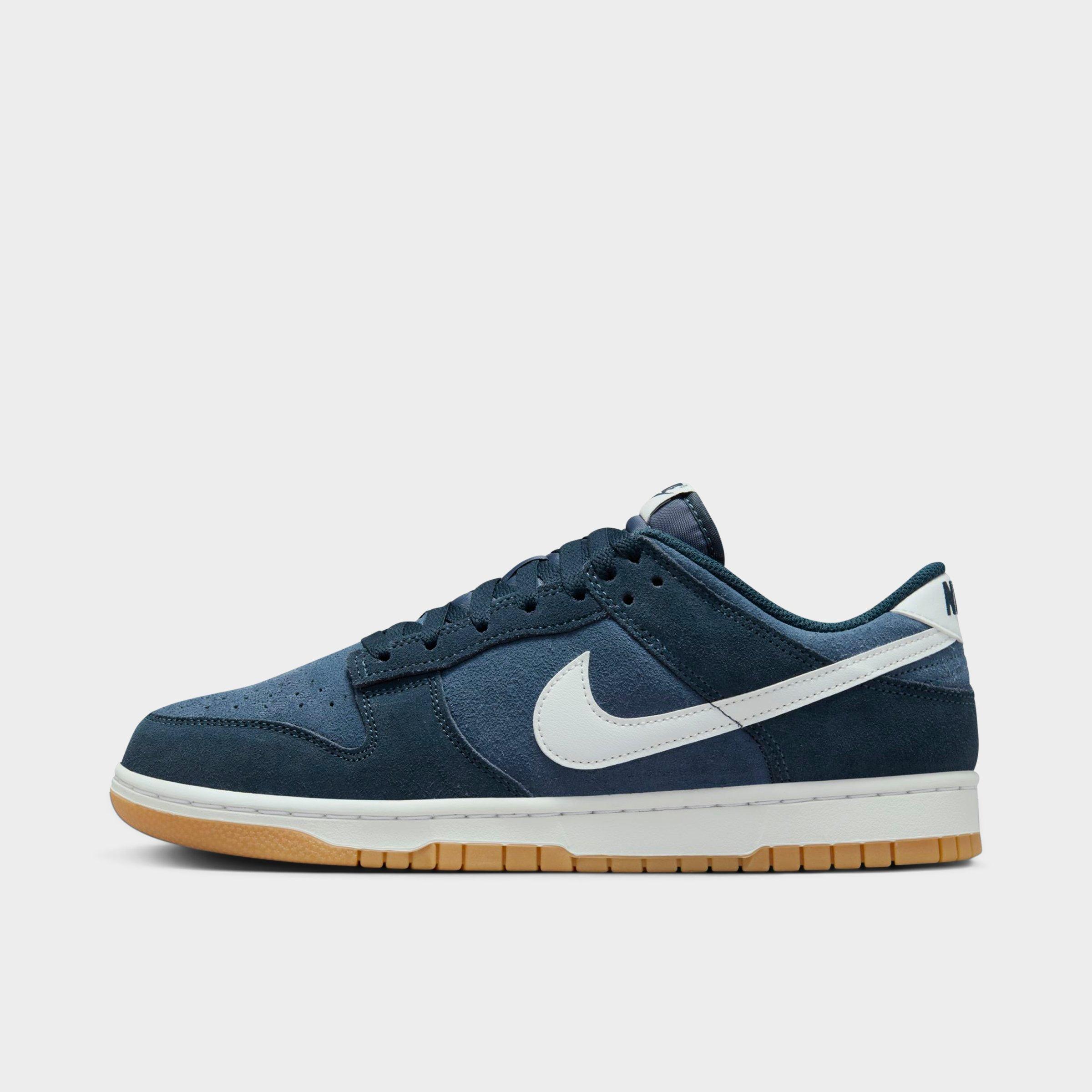 Nike Men's Dunk Low Retro SE Casual Shoes in Armory Navy/Monsoon Blue/Summit White Size: 3.5