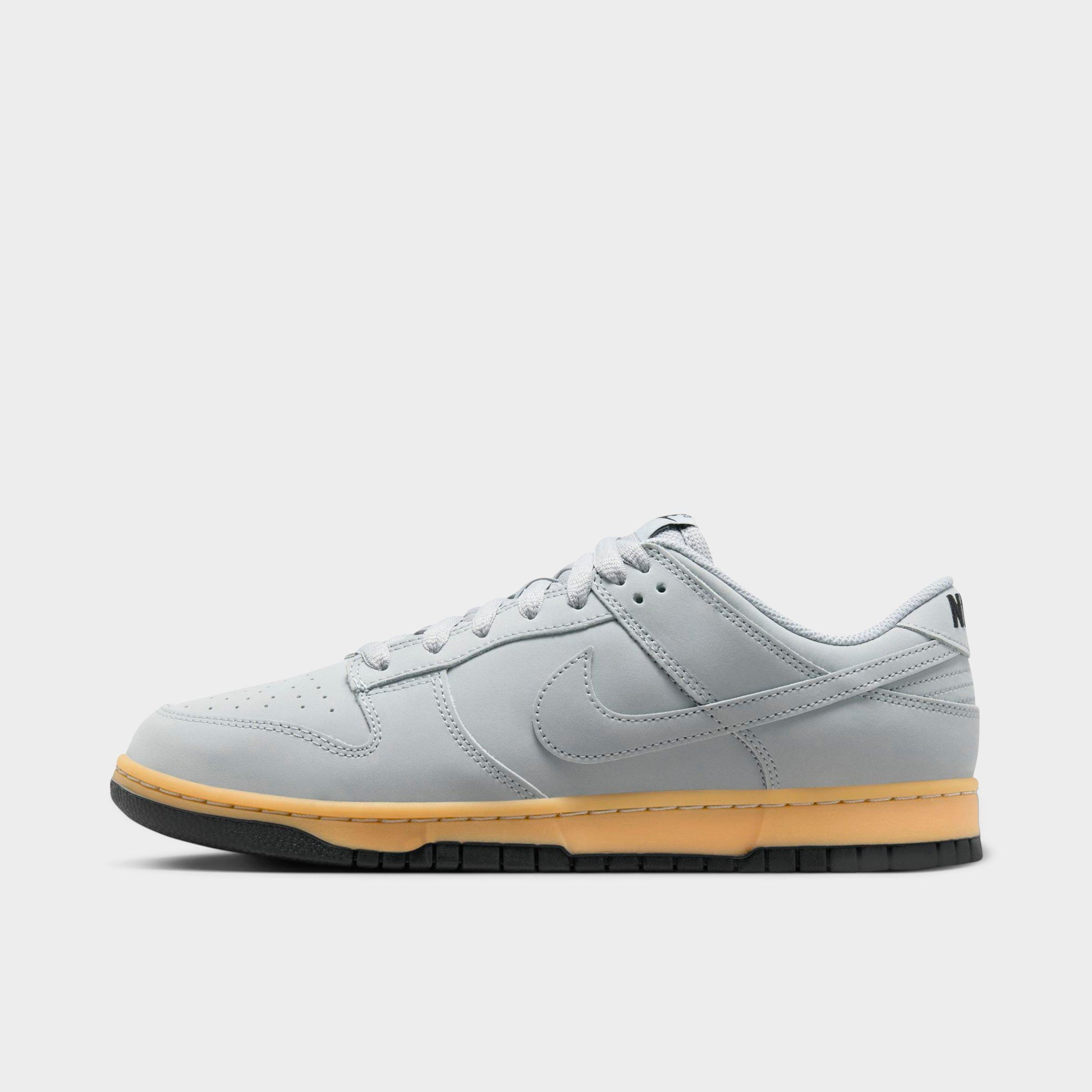 Nike Men's Dunk Low Retro Casual Shoes in Wolf Grey/Black/Wolf Grey Size: 3.5