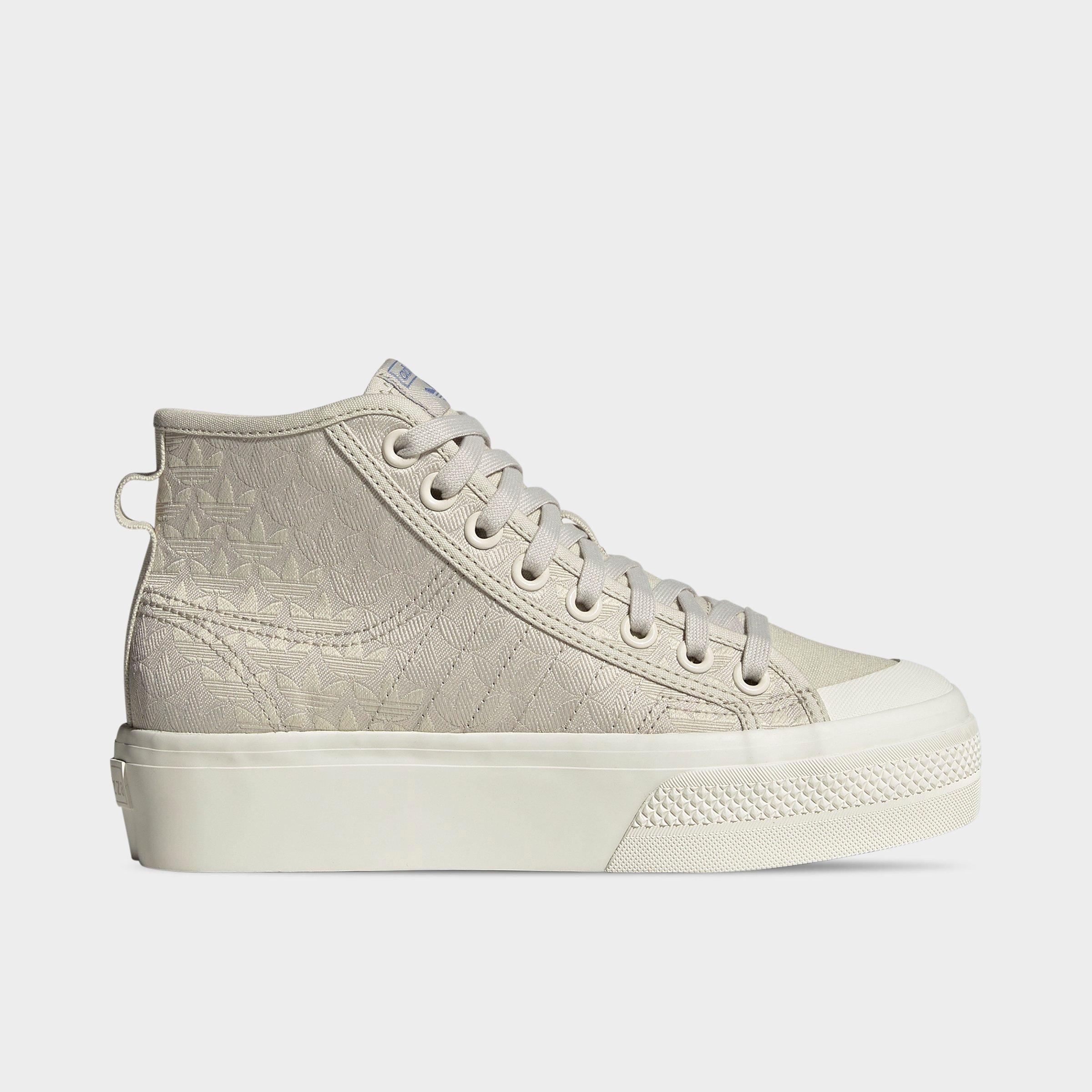 Adidas Originals Adidas Women's Originals Nizza Platform Mid Casual Shoes  In Alumina/alumina/off White | ModeSens